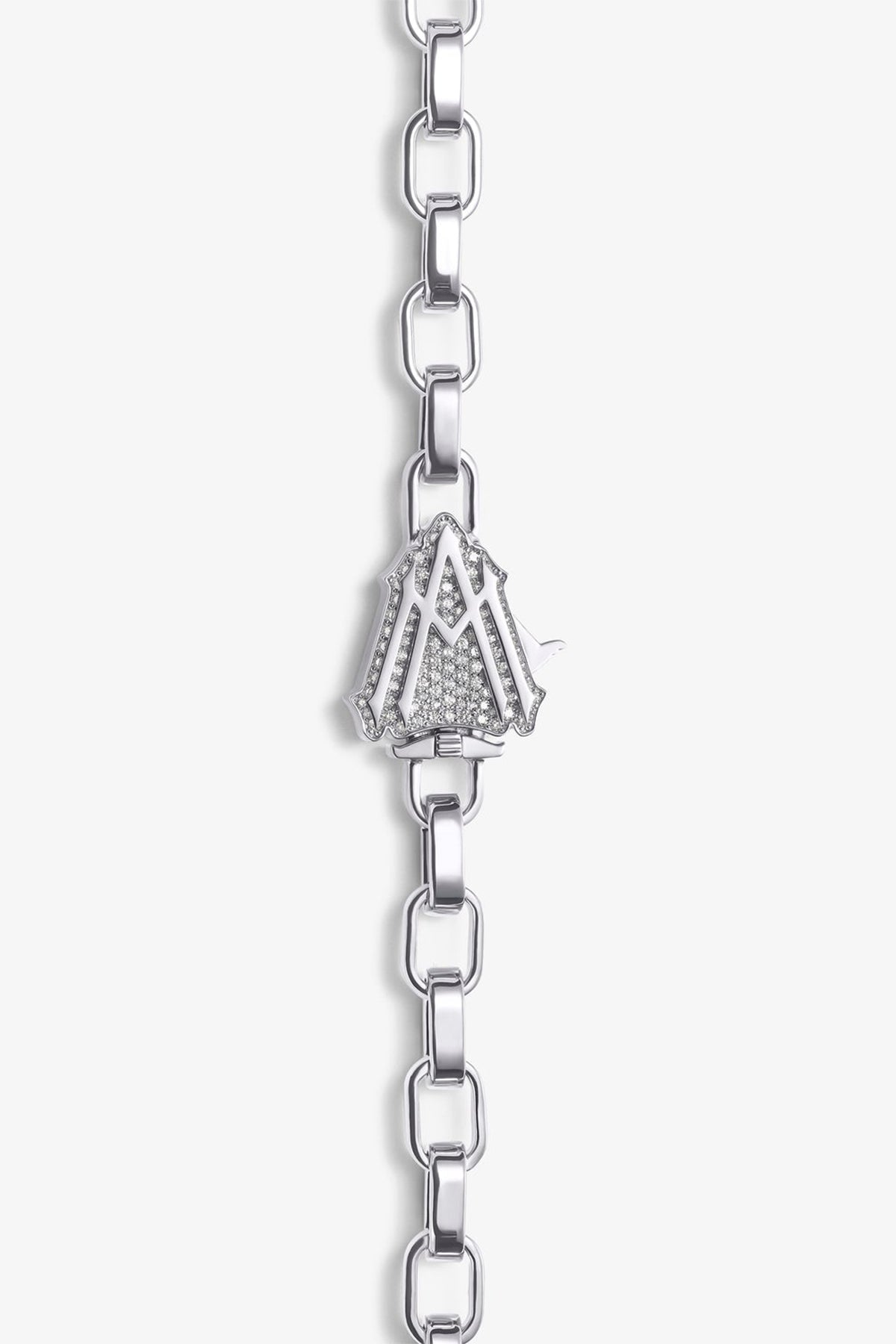 ALEX MOSS | WHITE GOLD HERMES NECKLACE