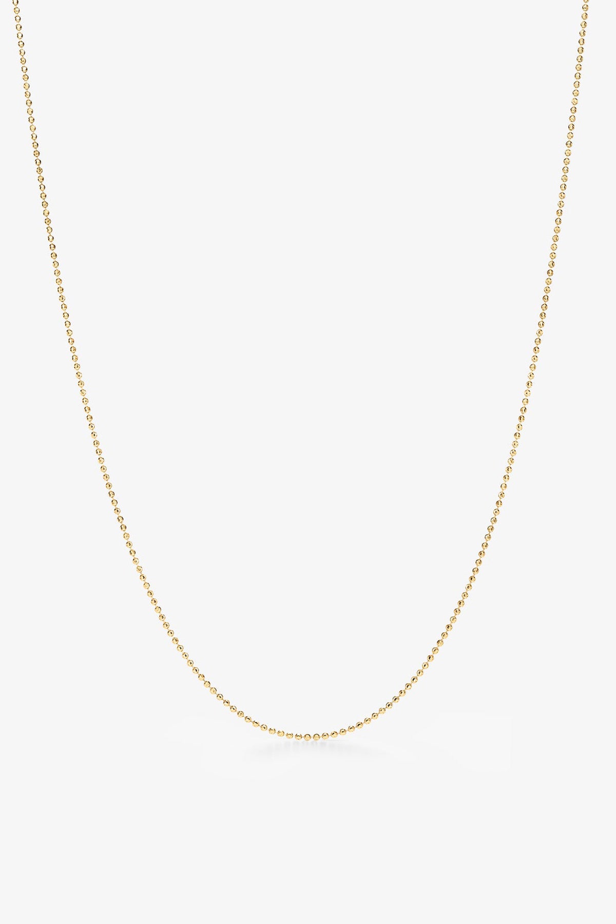 ALEX MOSS | YELLOW GOLD BALL-BEAD NECKLACE 20"