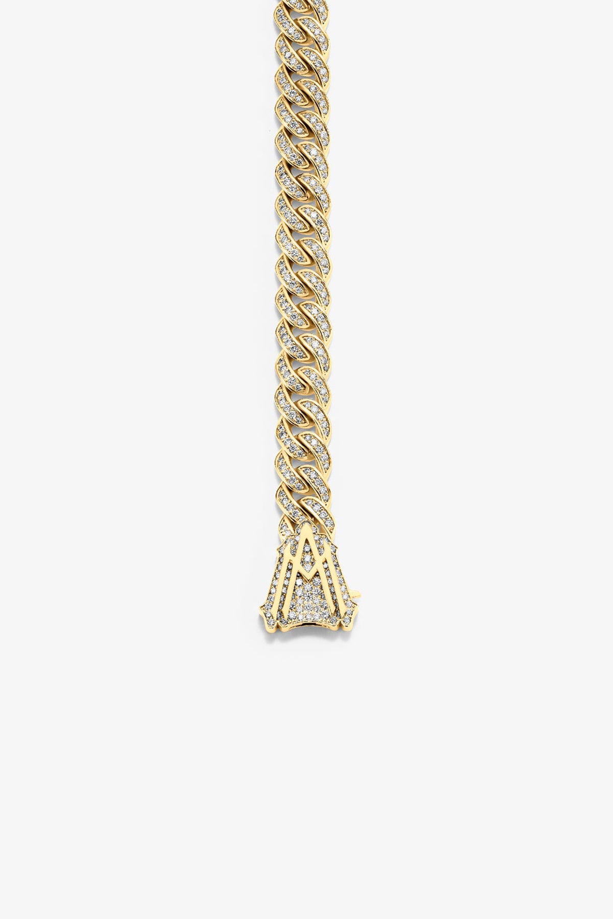 ALEX MOSS | YELLOW GOLD CUBAN MINI BRACELET 7.5"
