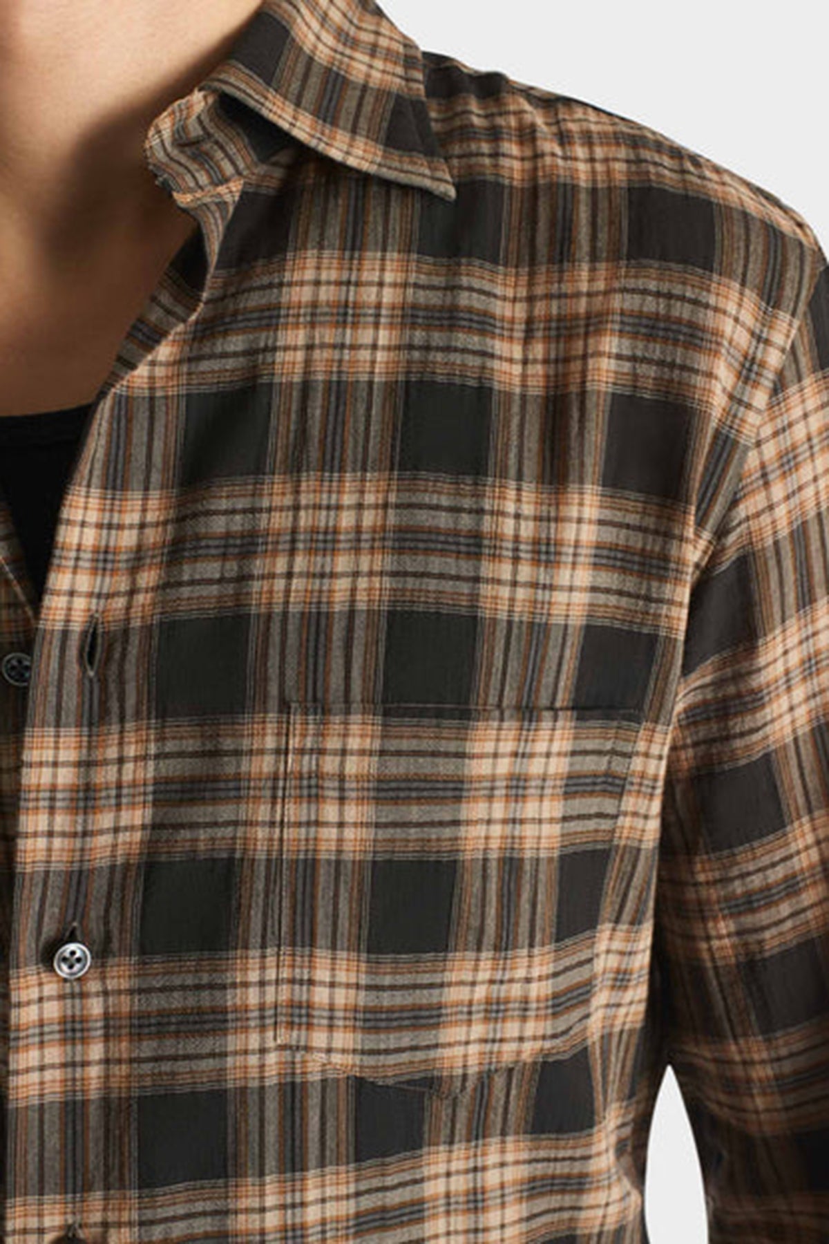 HUSBANDS | PLAID LONG SLEEVE SHIRT