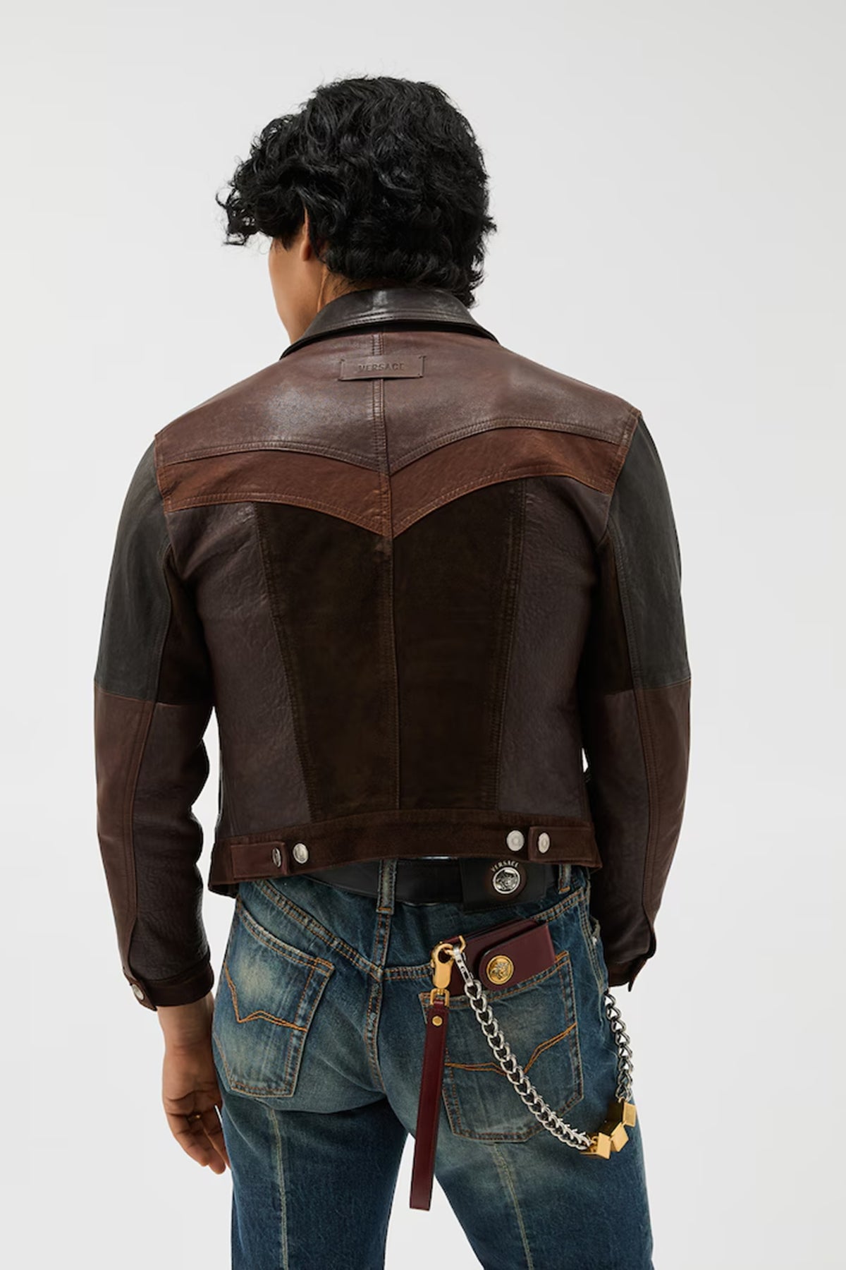 VERSACE | LEATHER BLOUSON