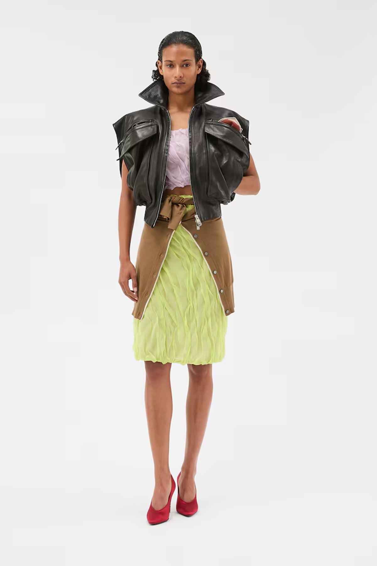 VERSACE | FLORIDIANA LEATHER VEST