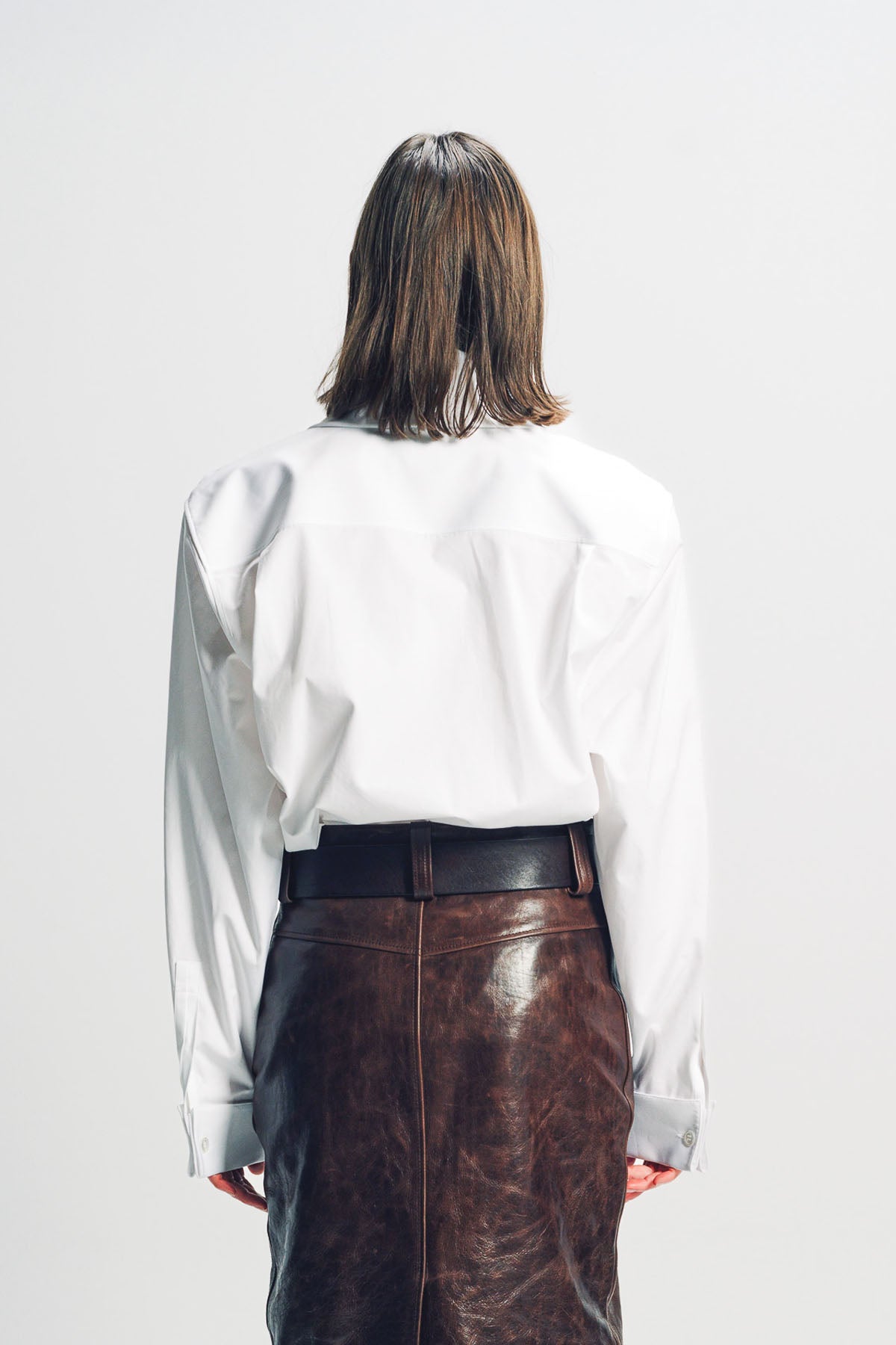 SAINT LAURENT | LAVALLIÈRE SHIRT IN COTTON POPLIN