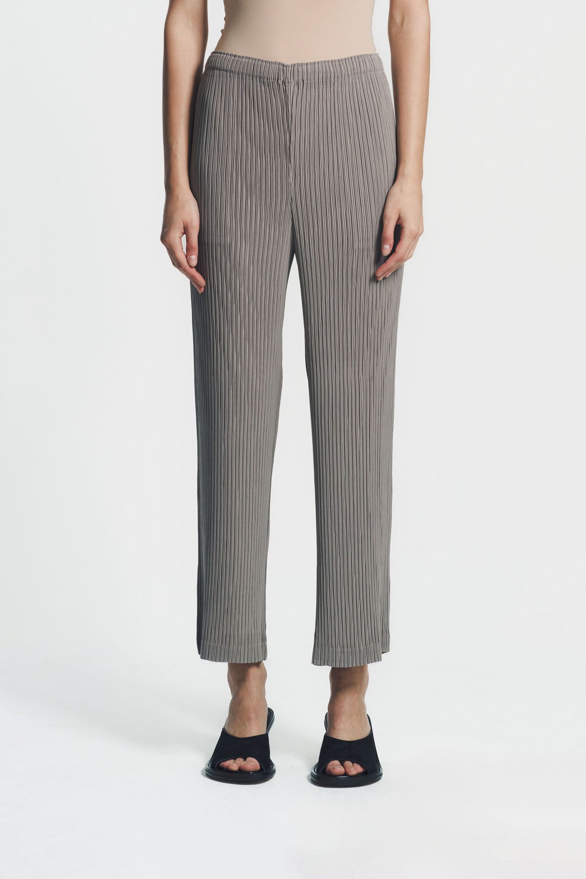 ISSEY MIYAKE | HATCHING PLEATS PANTS
