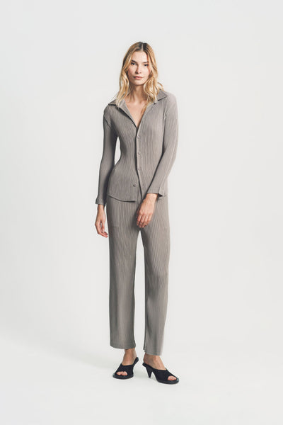 ISSEY MIYAKE | HATCHING PLEATS SHIRT