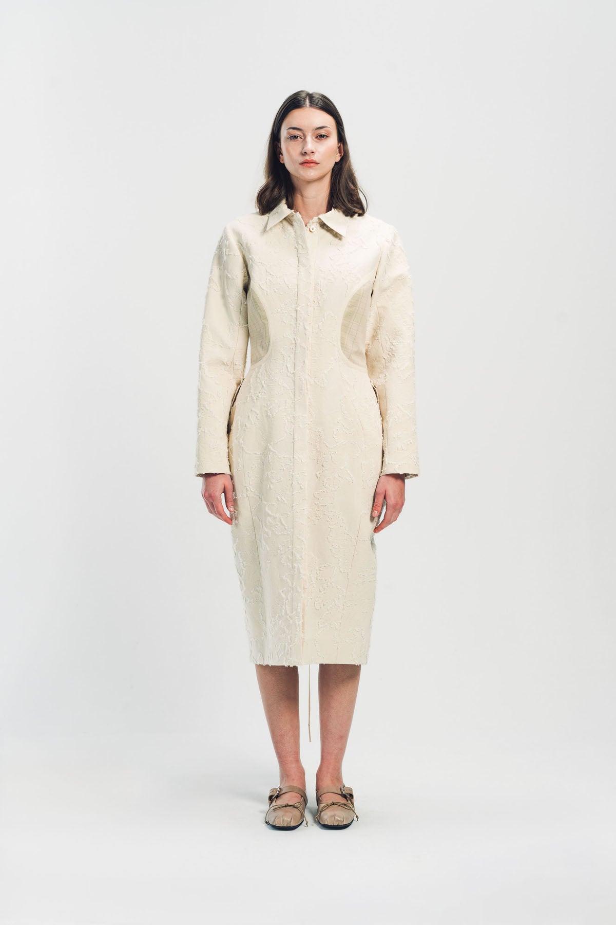 MERUERT TOLEGEN | JACQUARD COCOON COAT