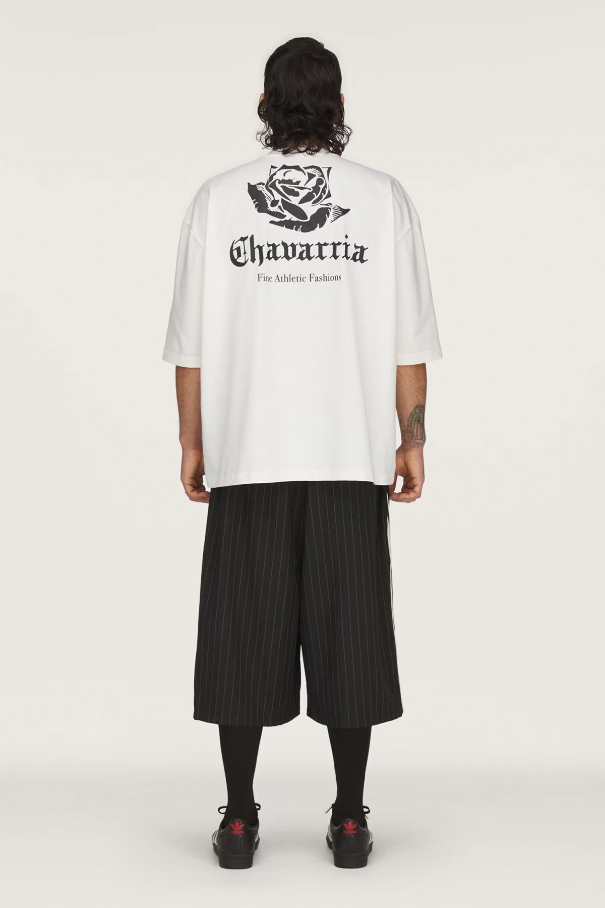 ADIDAS X WILLY CHAVARRIA | WHITE CHAVARRIA LOGO SHORT SLEEVE TEE