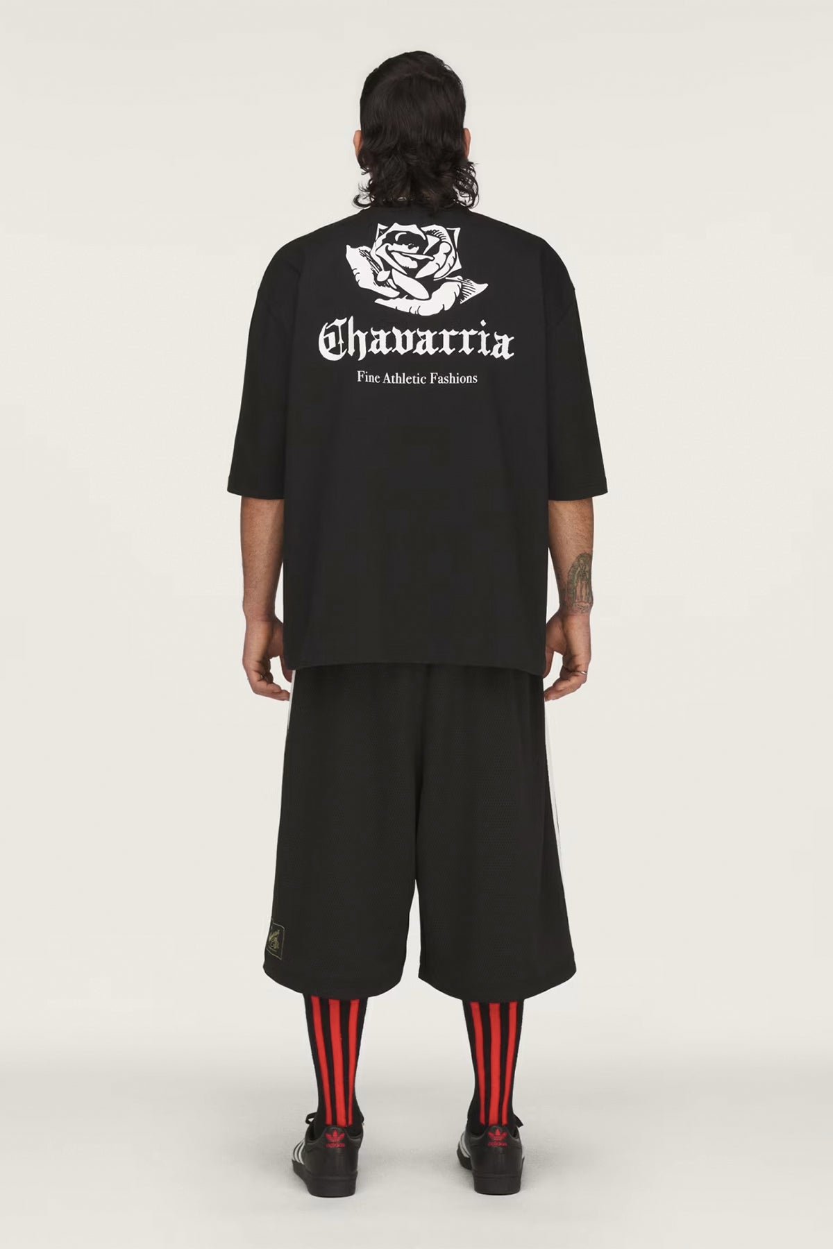 ADIDAS X WILLY CHAVARRIA | BLACK CHAVARRIA LOGO SHORT SLEEVE TEE