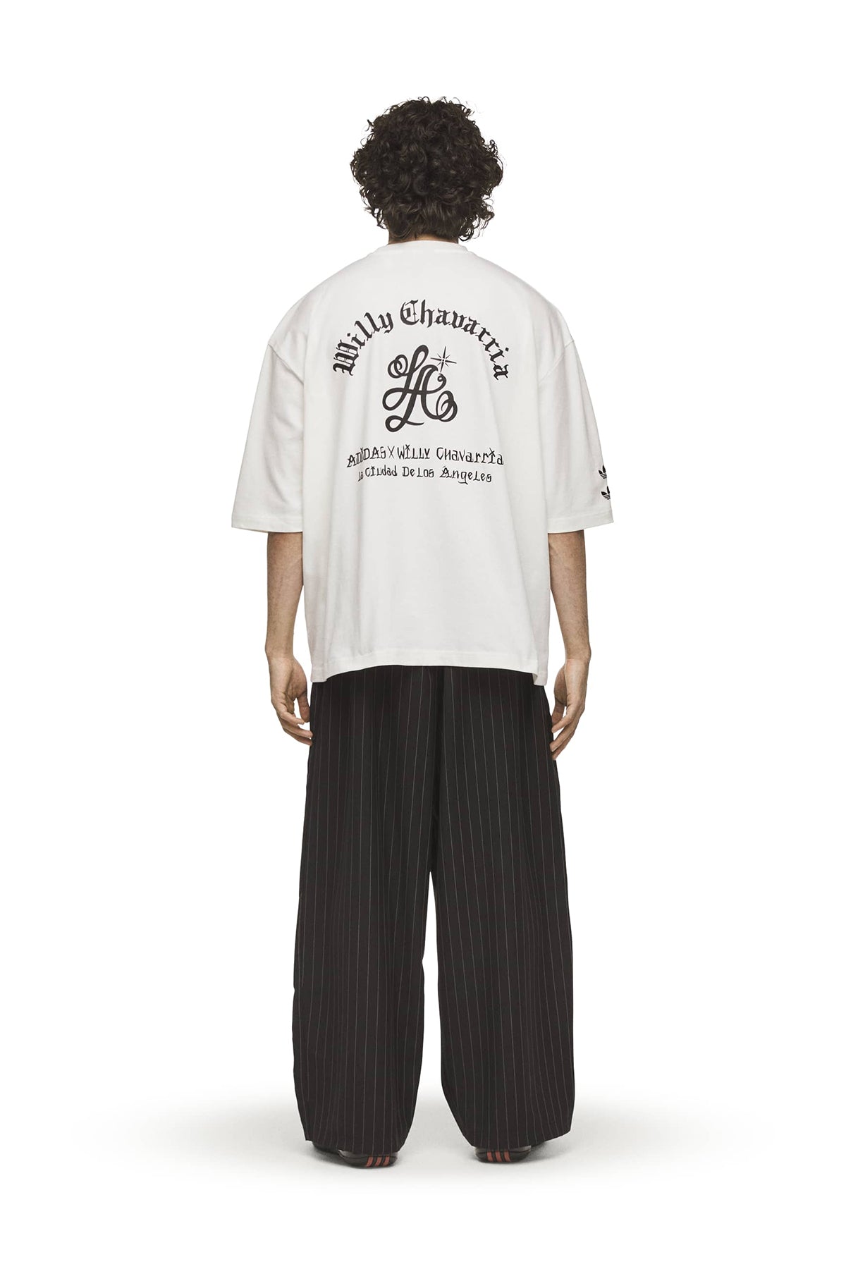 MILKBOY studs check slacks 00s 裏原系 ADIDAS X WC PINSTRIPE TRACK PANTS - BLK/WHT | Willy Chavarria