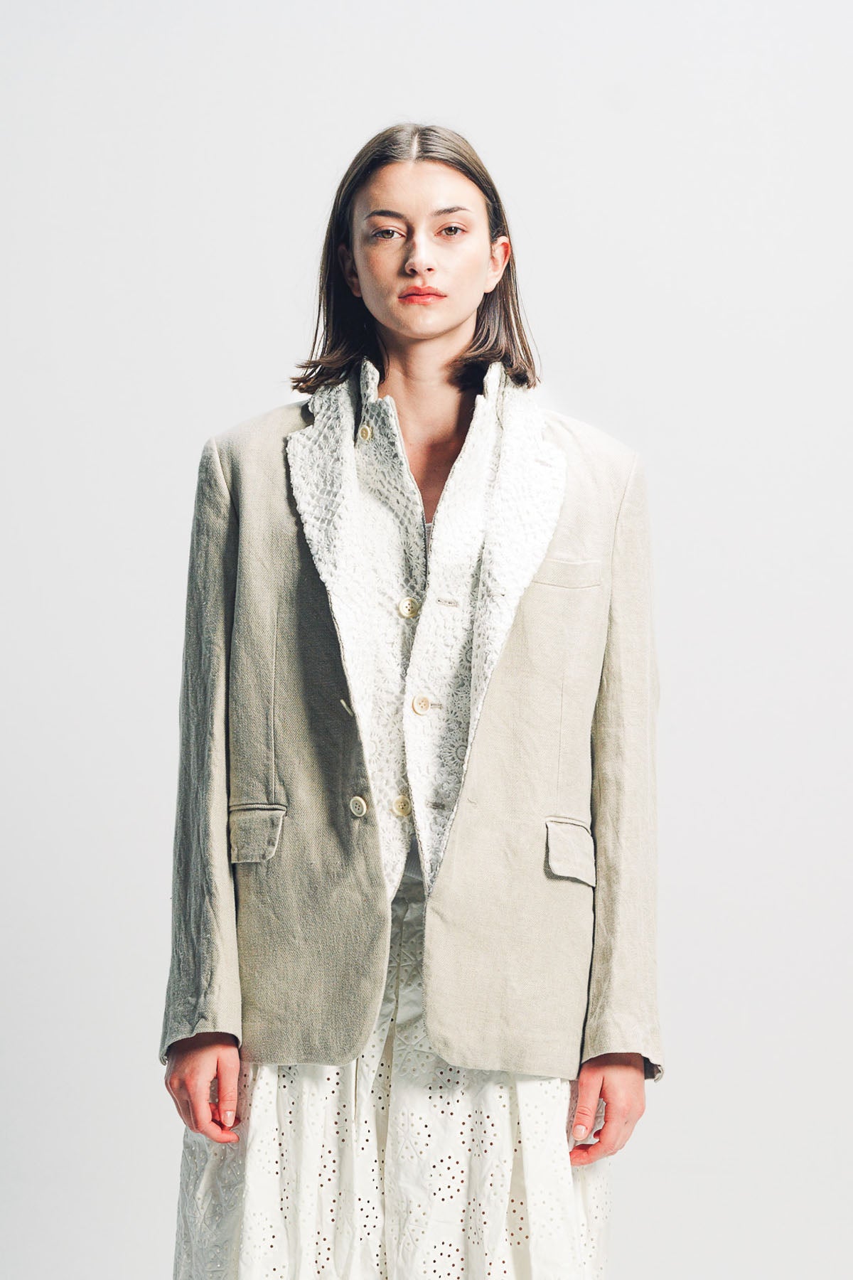 COMME DES GARCONS | FLORAL CHIFFON JACKET