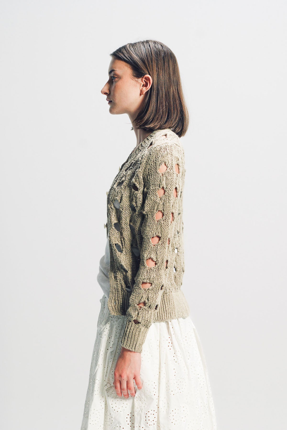 COMME DES GARCONS | HEMP PATTERN CARDIGAN