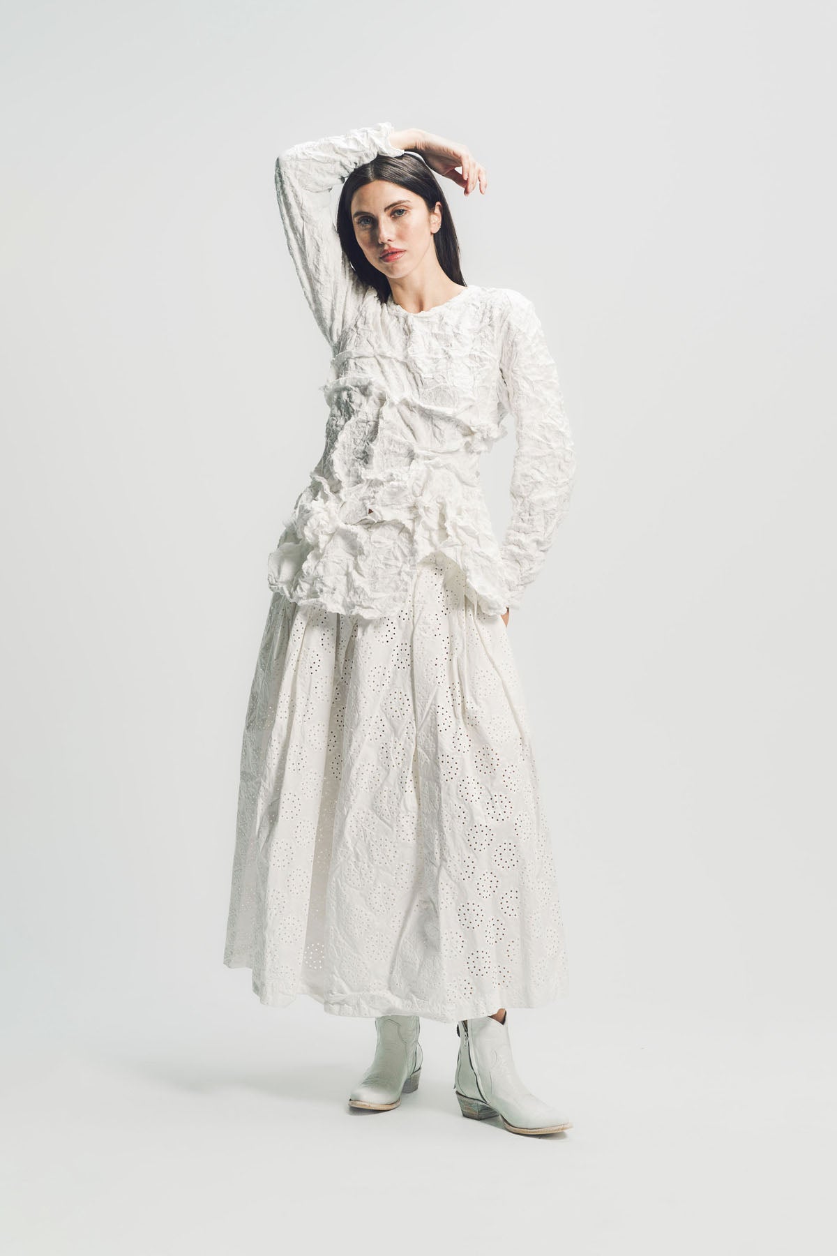 COMME DES GARCONS | FLORAL CHIFFON JACKET