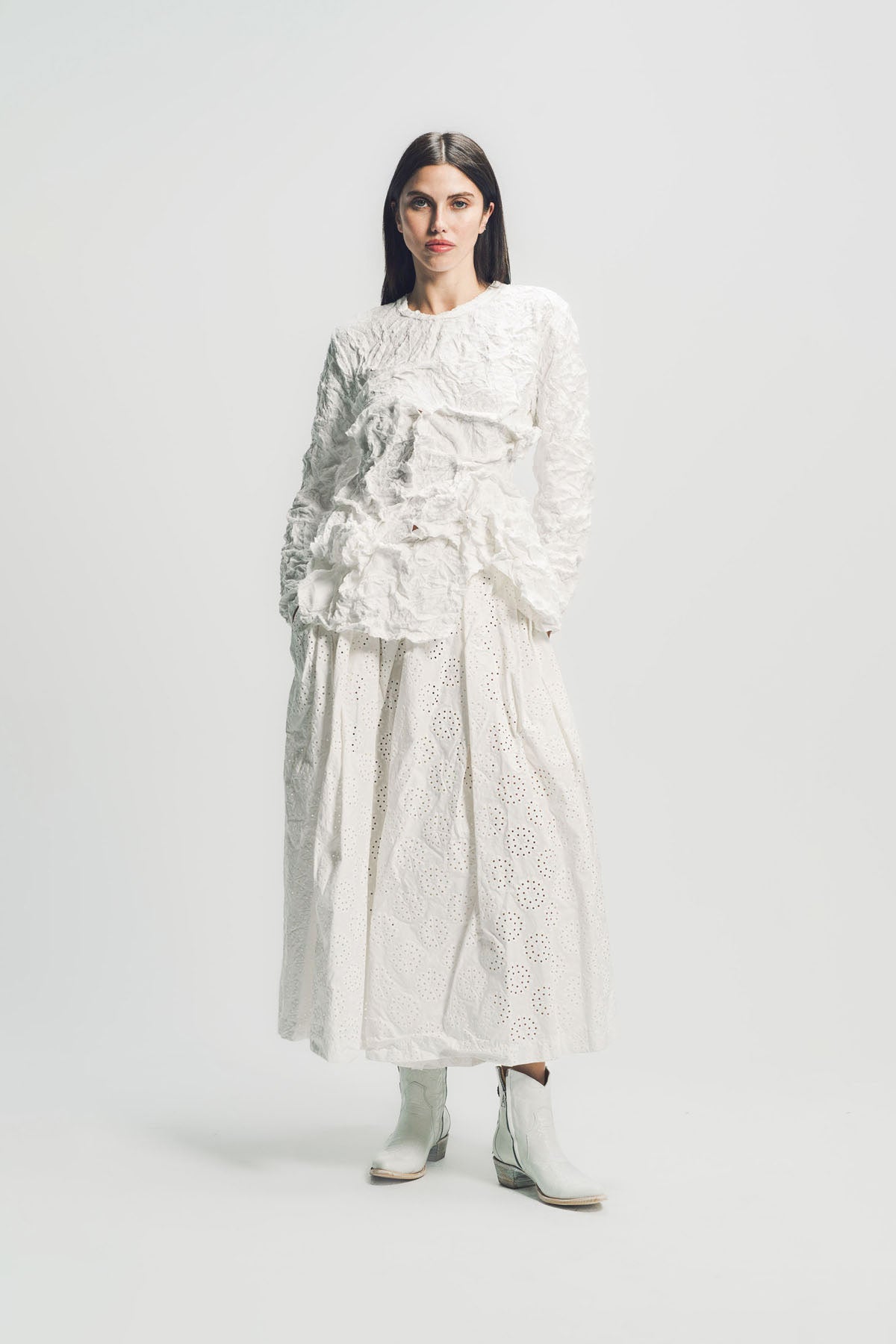 COMME DES GARCONS | FLORAL CHIFFON JACKET