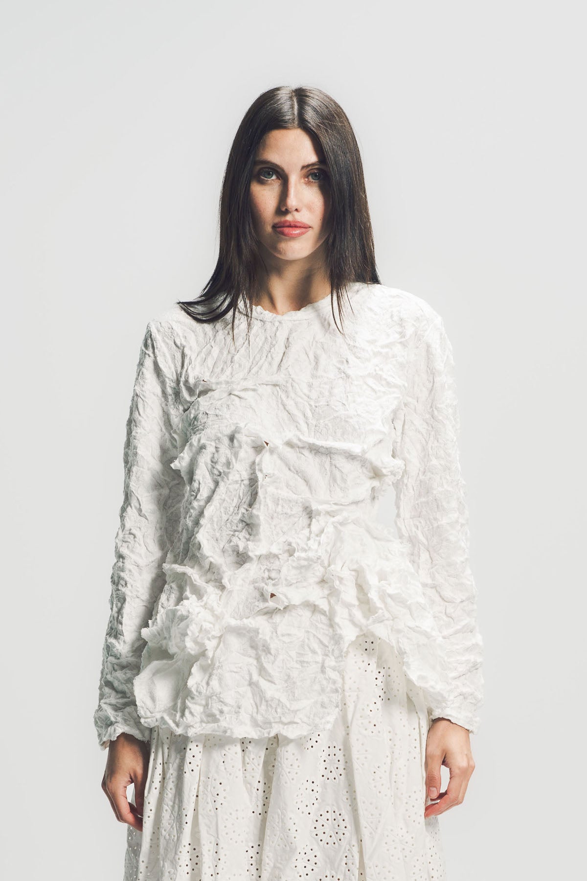 COMME DES GARCONS | FLORAL CHIFFON JACKET