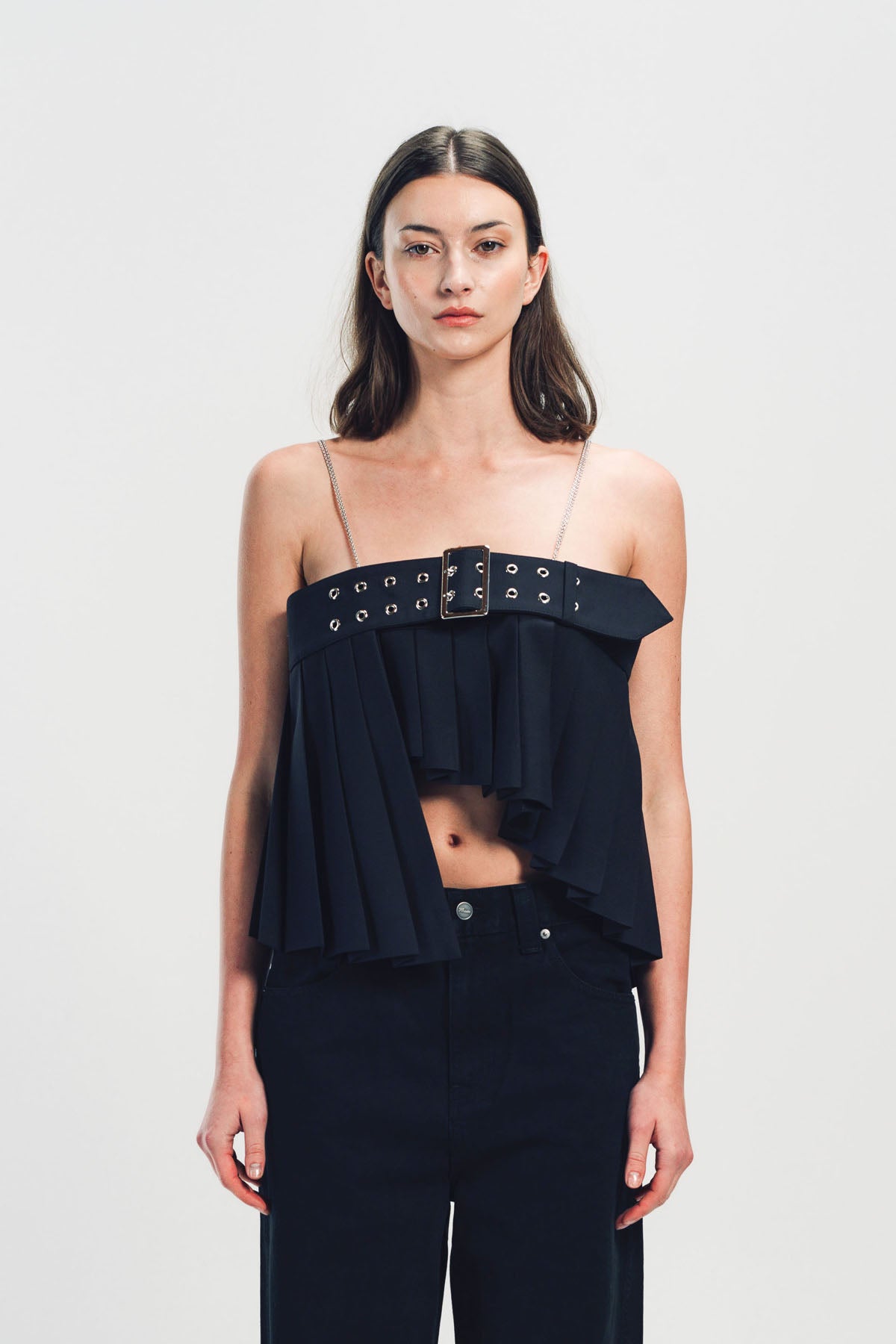 NOIR KEI NINOMIYA | PLEATED HARNESS TOP
