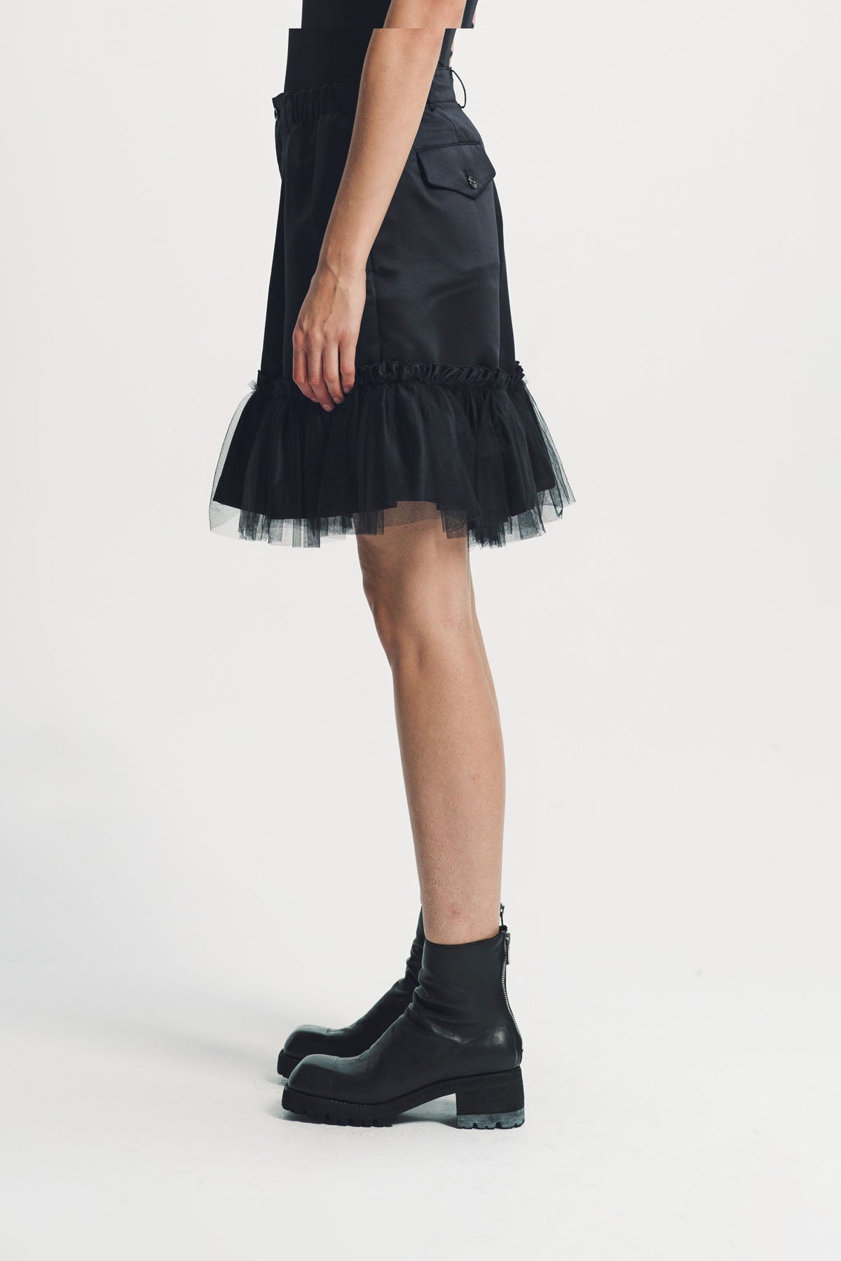 Noir Kei Ninomiya | Satin Tulle Shorts