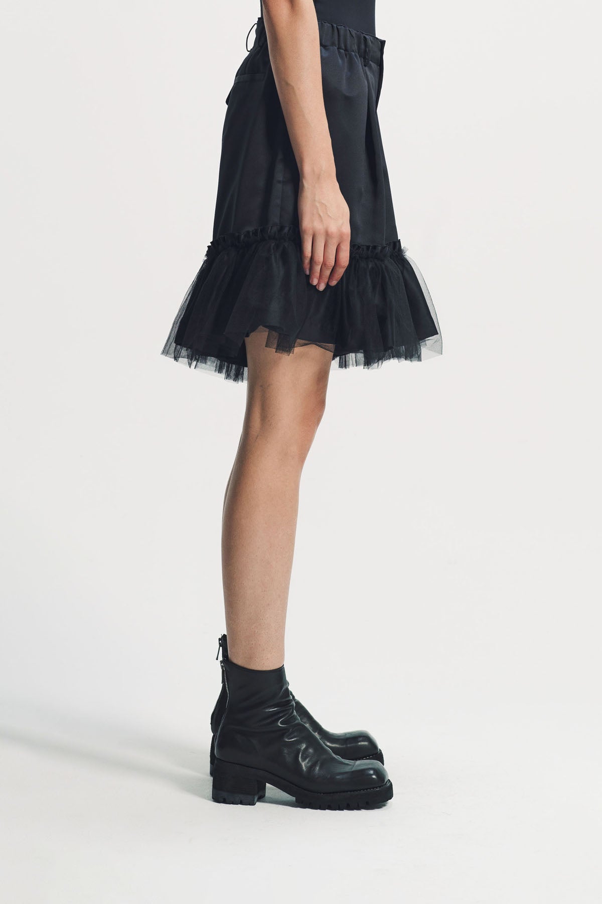 Noir Kei Ninomiya | Satin Tulle Shorts