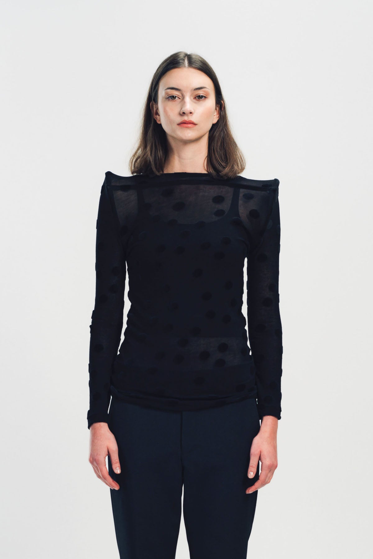 JUNYA WATANABE | SATIN AND LACE TOP