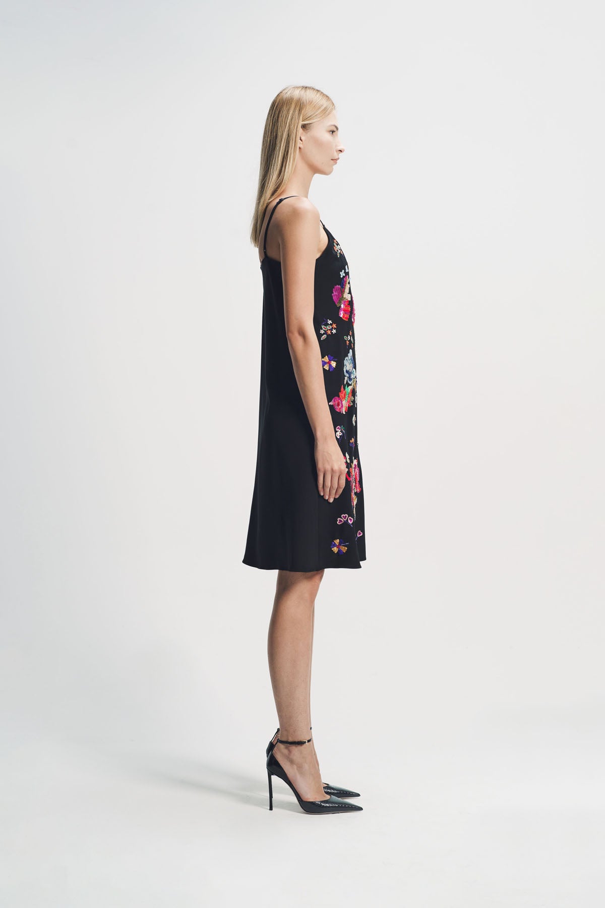 Libertine | ‘Chinois Bouquet’ Embroidery Straight Slip Dress