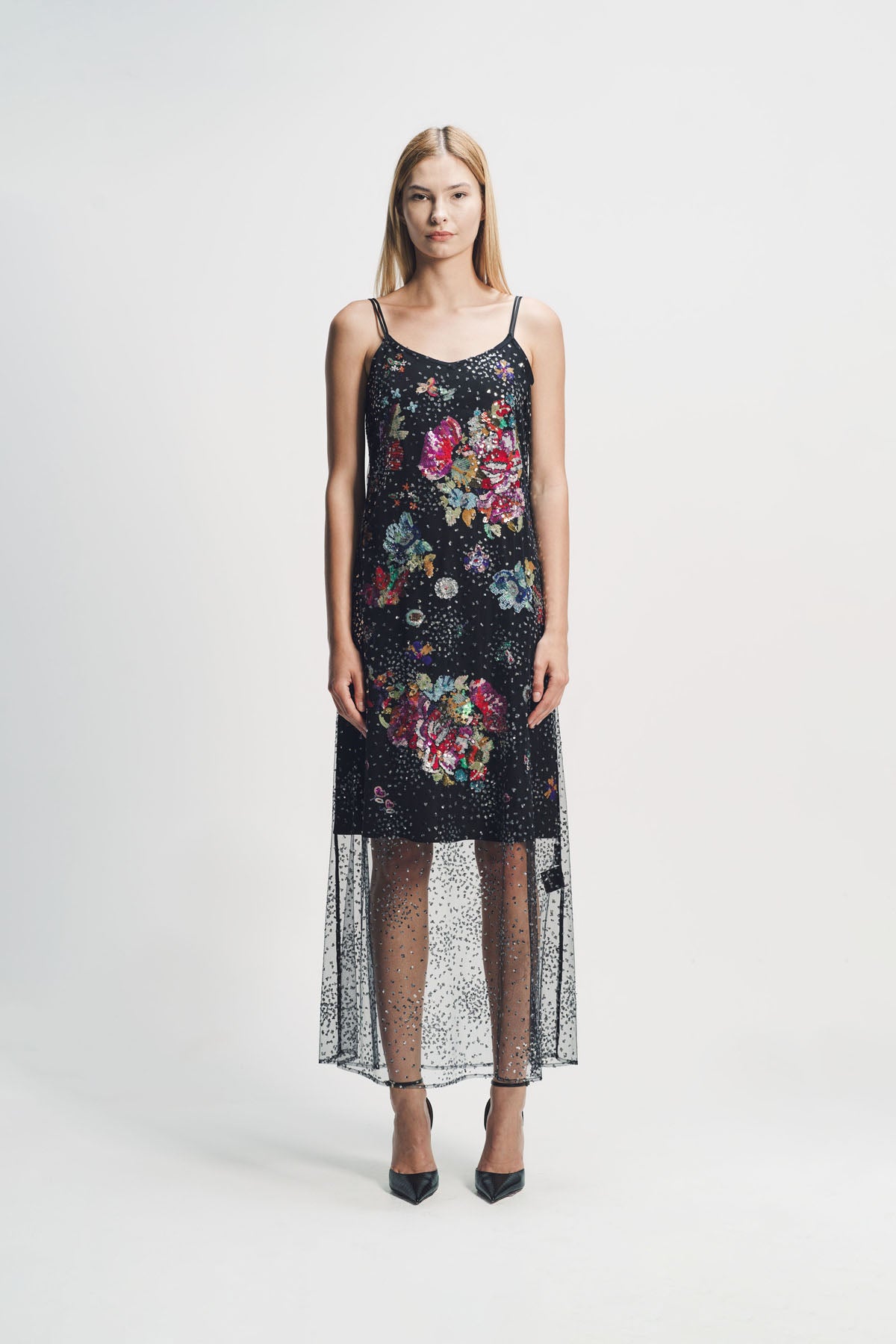LIBERTINE | ‘LUNAR NOIR’ CLASSIC SLIP DRESS
