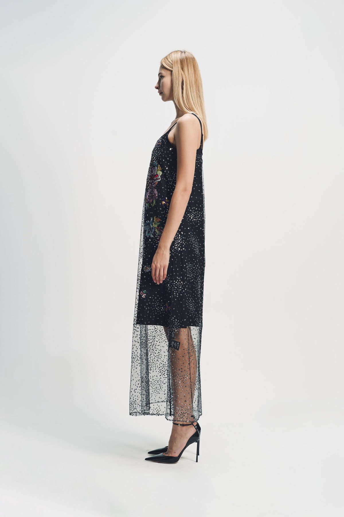 LIBERTINE | ‘LUNAR NOIR’ CLASSIC SLIP DRESS