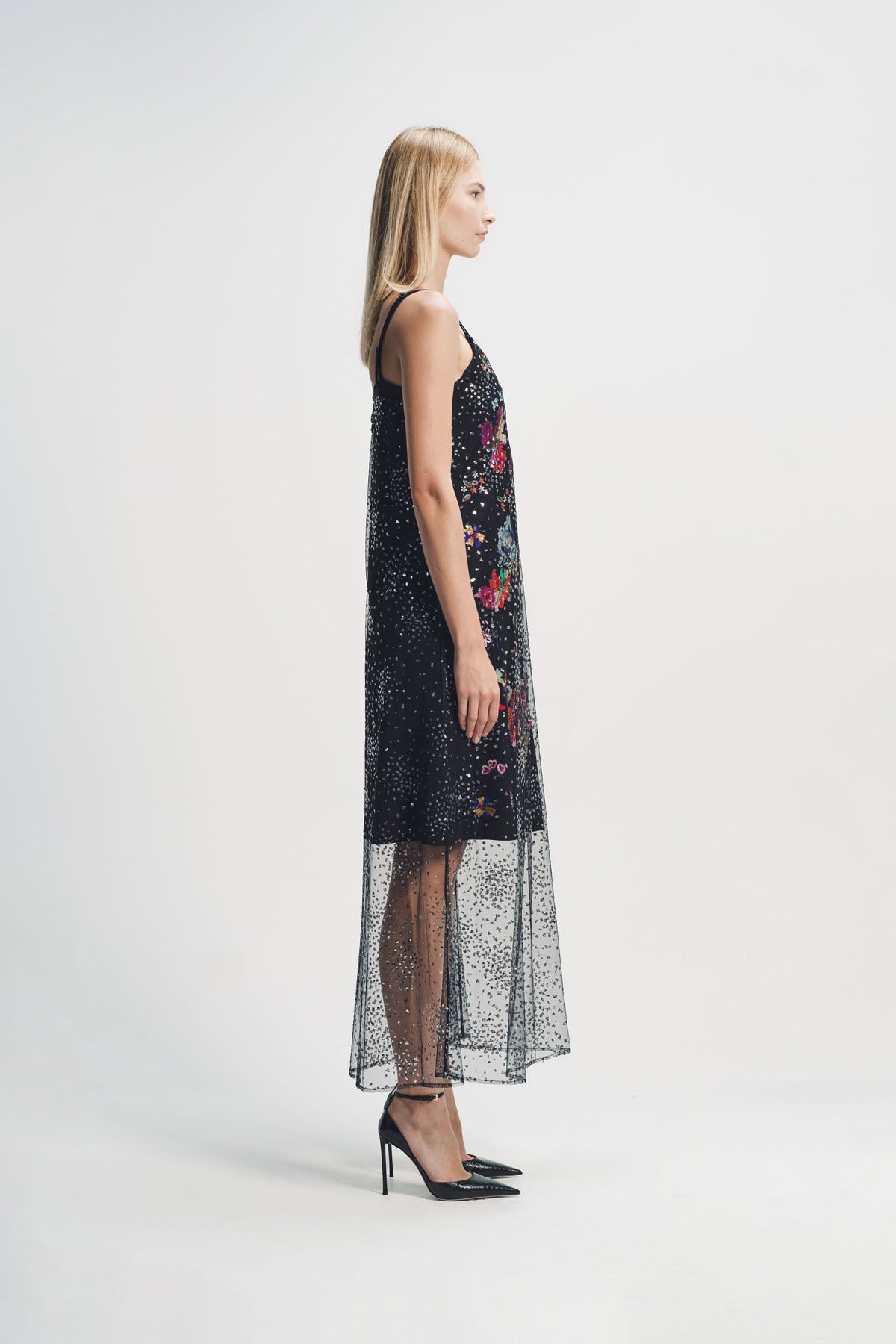 LIBERTINE | ‘LUNAR NOIR’ CLASSIC SLIP DRESS
