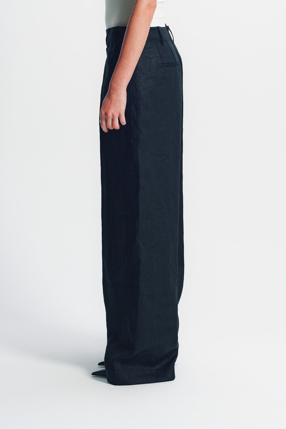 LIBERTINE | ‘HEAVY LINEN’ SAILOR PANTS
