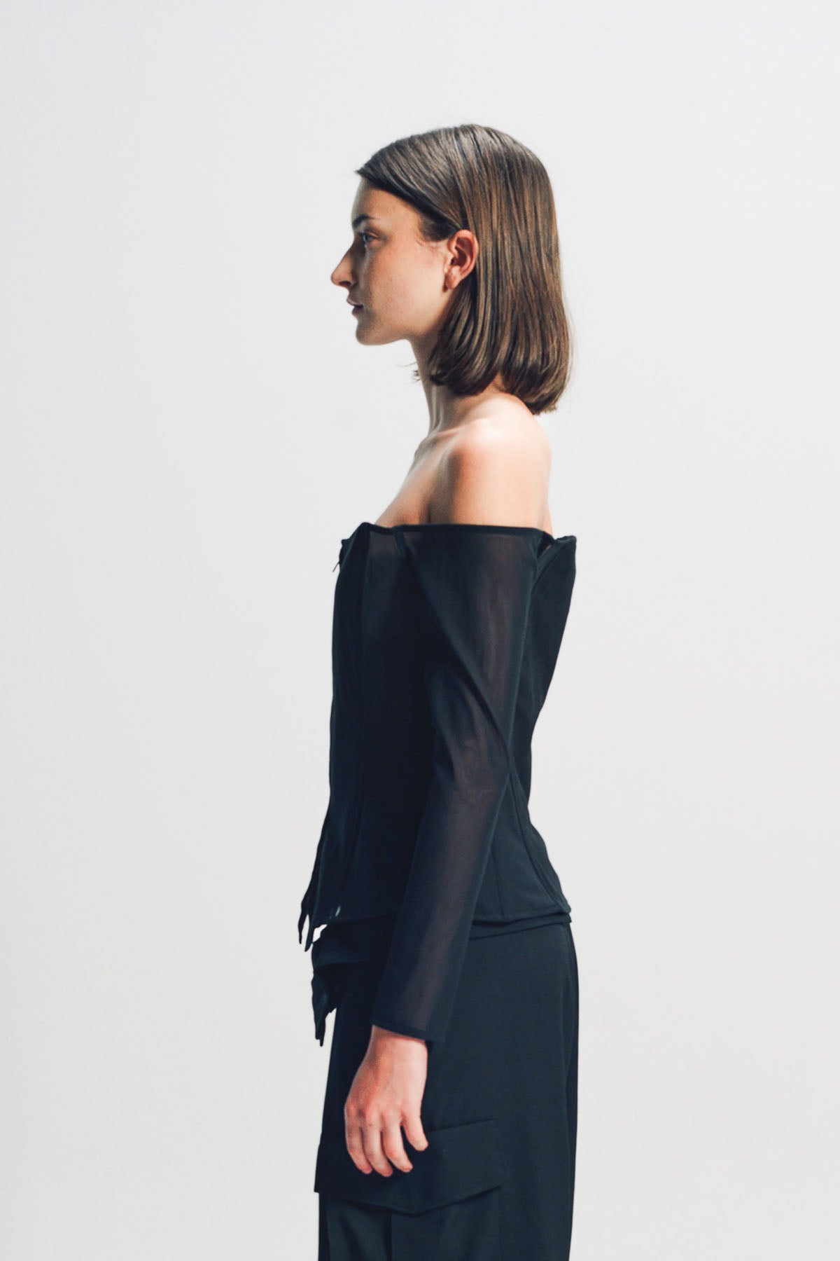 LIMI FEU | MUSLIN SLEEVED BUSTIER