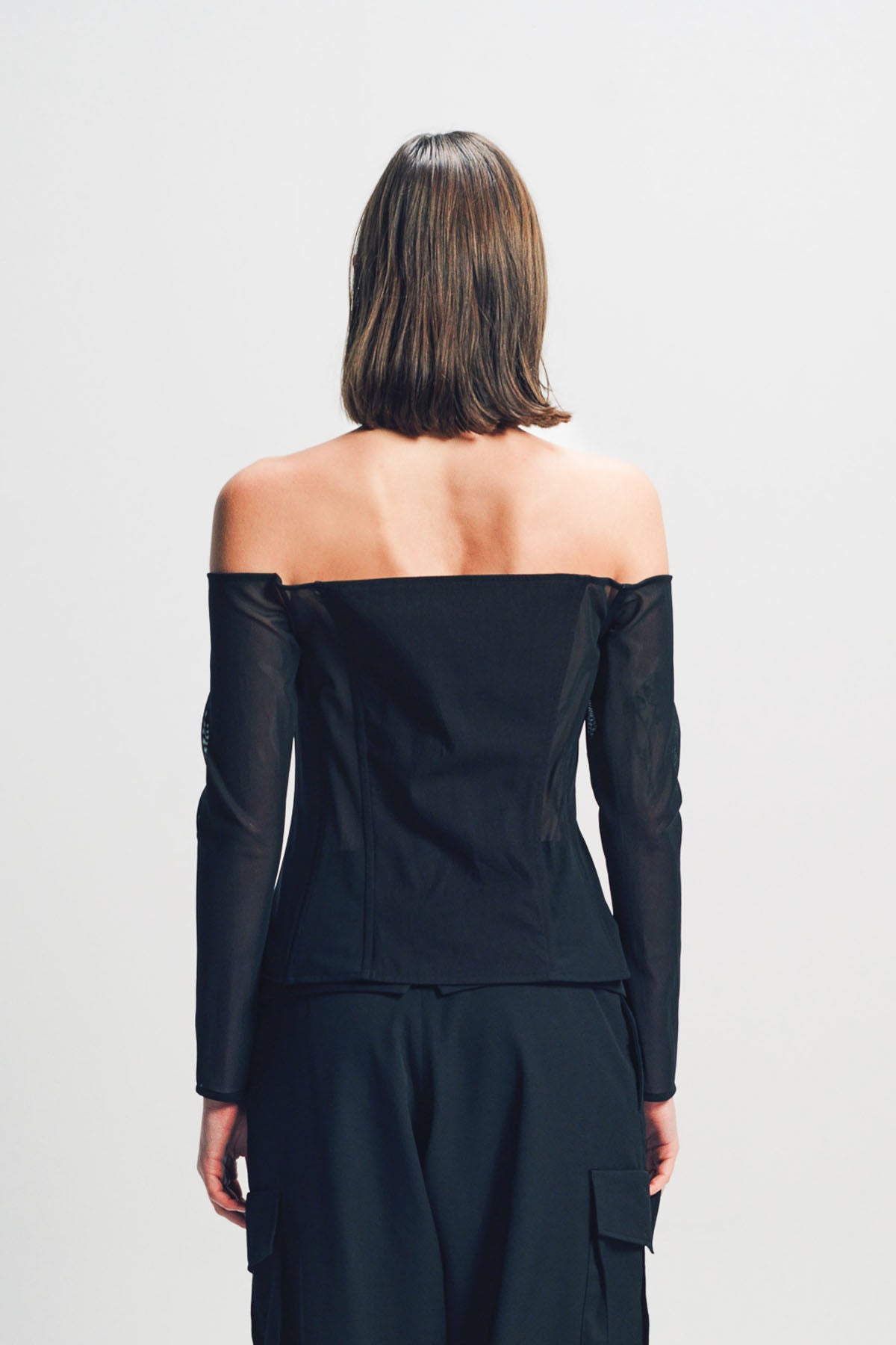 LIMI FEU | MUSLIN SLEEVED BUSTIER