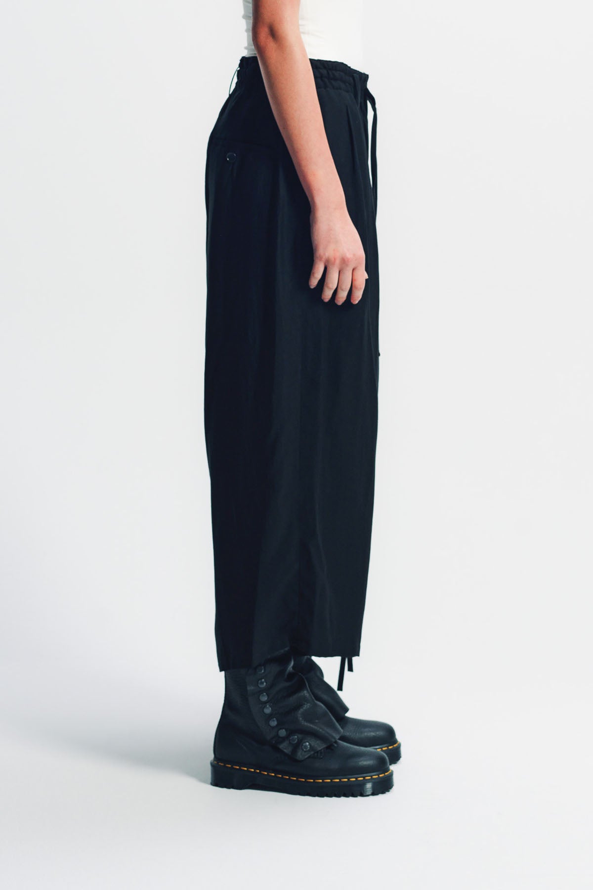 LIMI FEU | HIGH TWISTED GABARDINE FRINGE PANTS