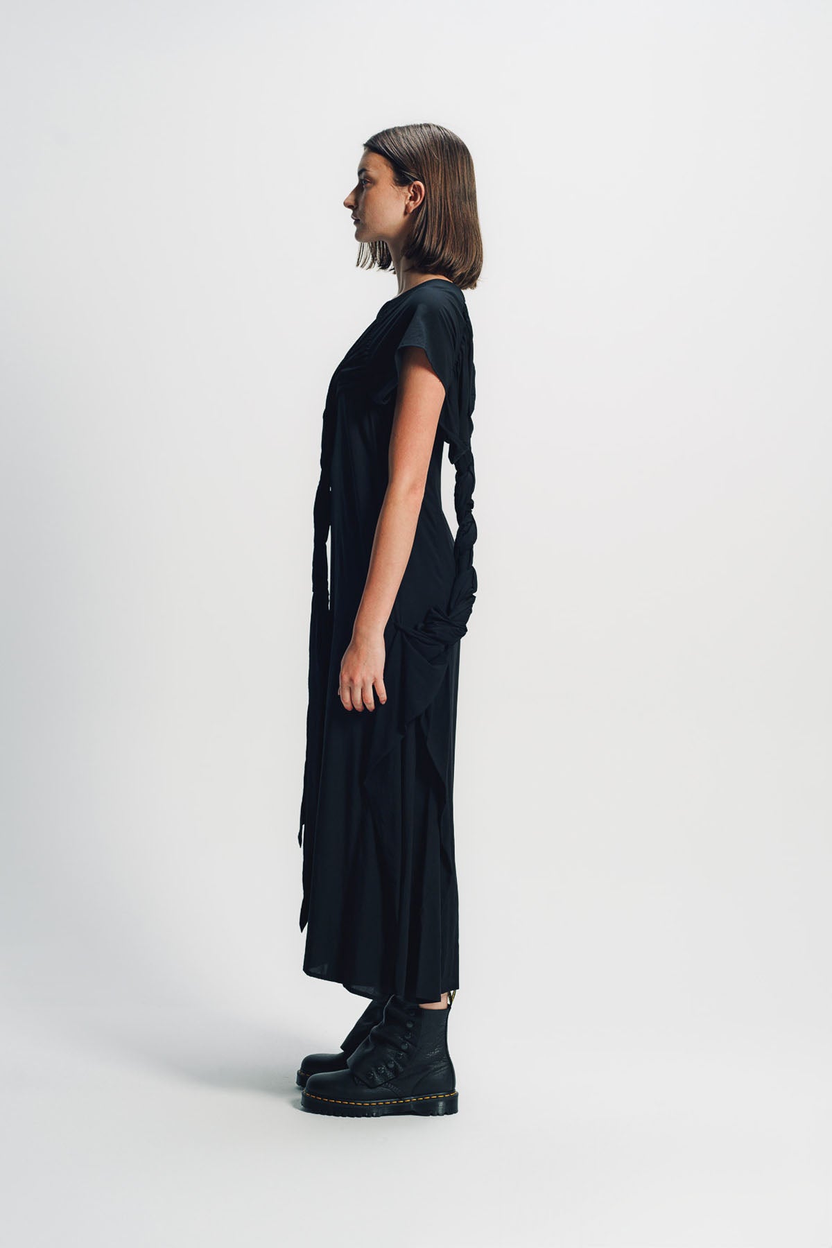 LIMI FEU | WRINKLED LAWN TWISTED DRESS