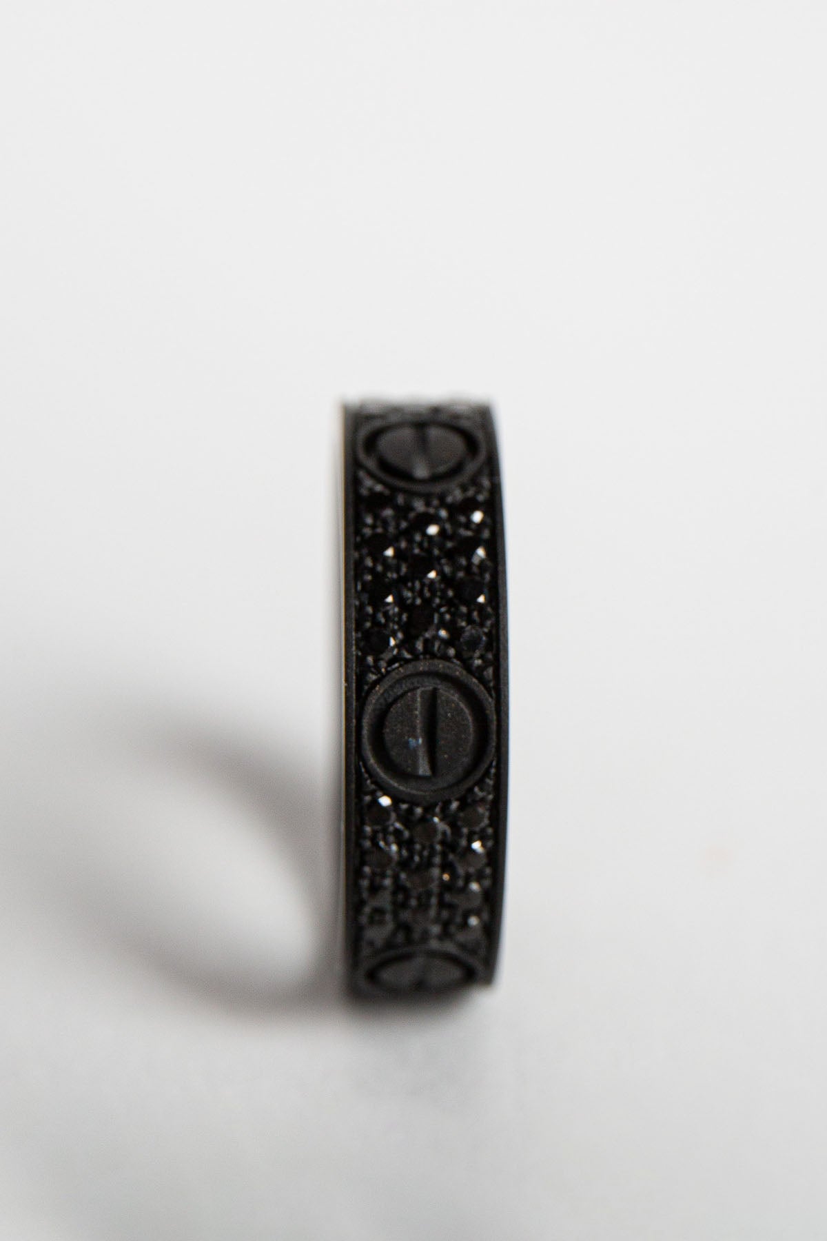CARTIER | CUSTOM BLACK DIAMOND LOVE RING