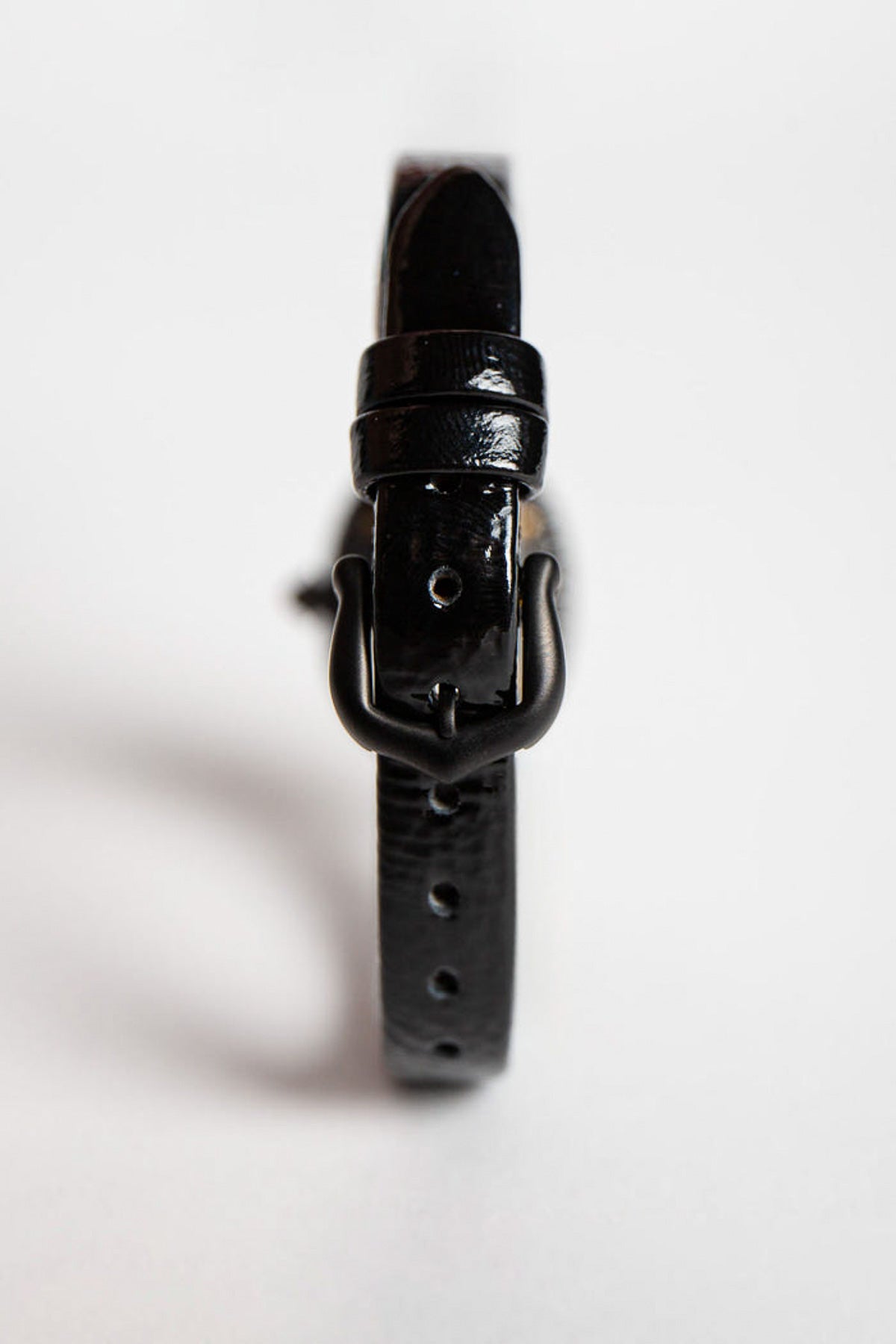 CARTIER | BAIGNOIRE WATCH WITH BLACK DIAMOND BEZEL