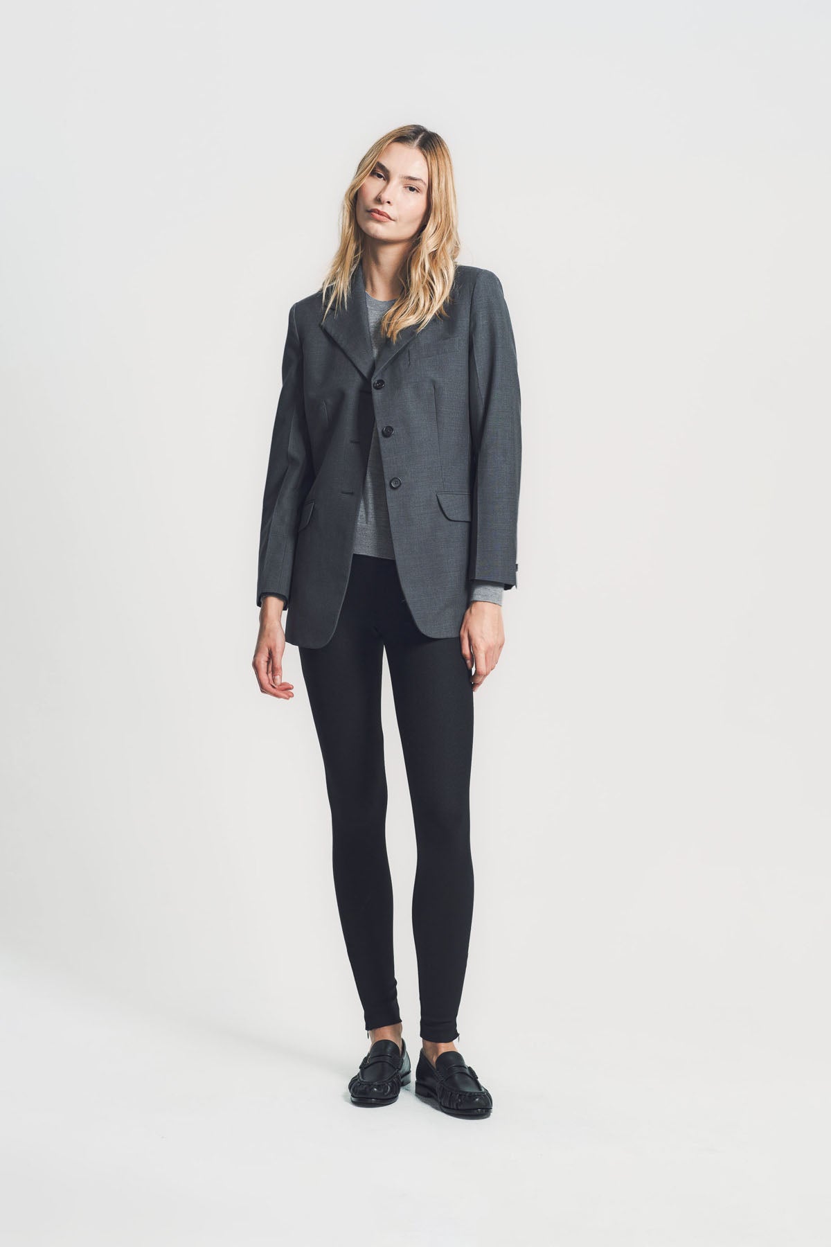 JIL SANDER | WOOL POPLIN TAILORED JACKET