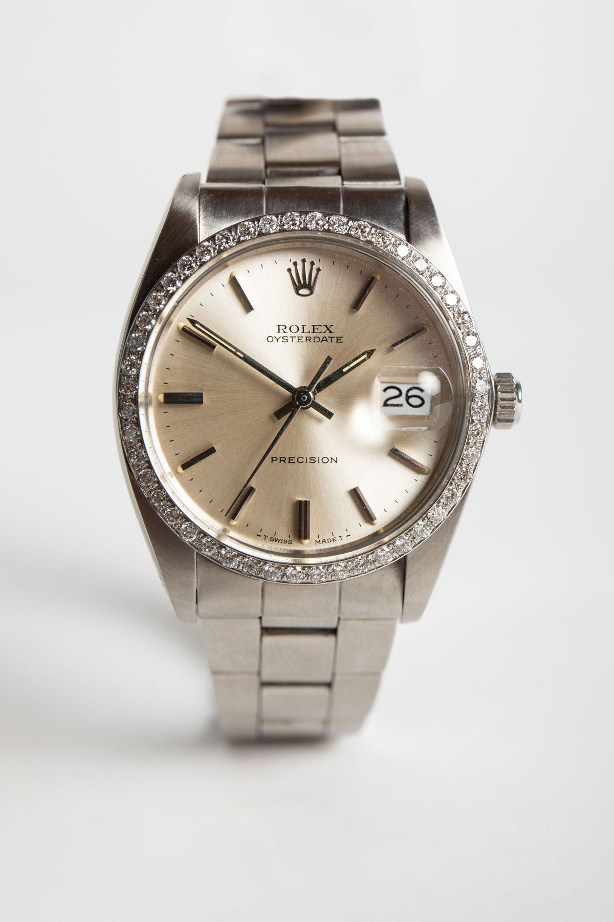 ROLEX | 1984 ROLEX DIAMOND OYSTERDATE WATCH