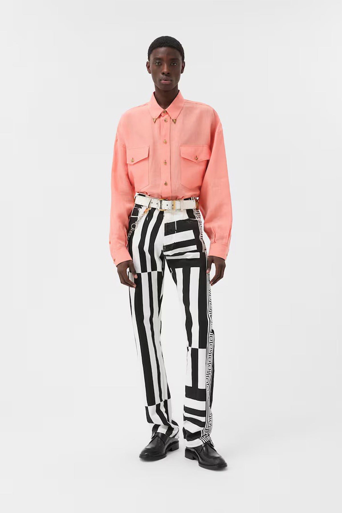 VERSACE | Printed Straight Leg Jeans