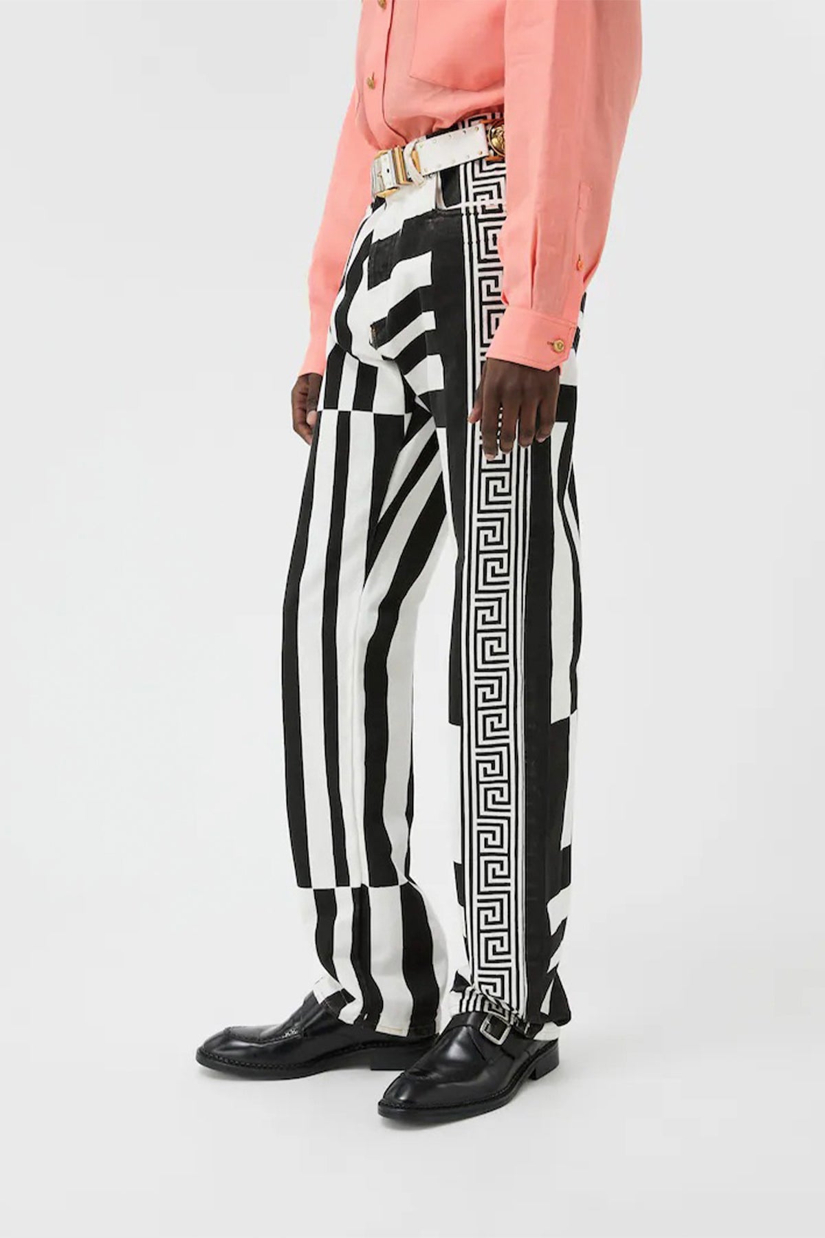 VERSACE | Printed Straight Leg Jeans