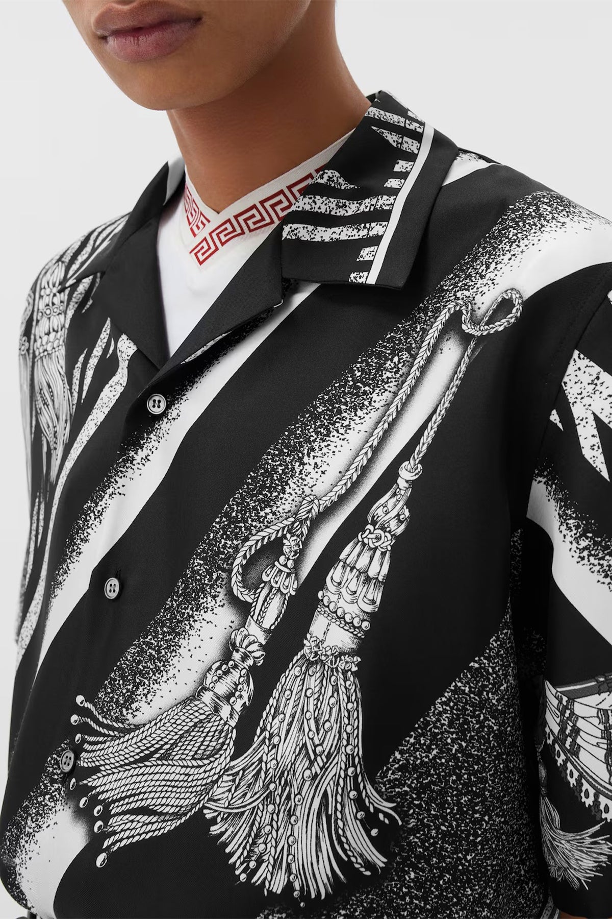 Versace | Printed Silk Twill Shirt