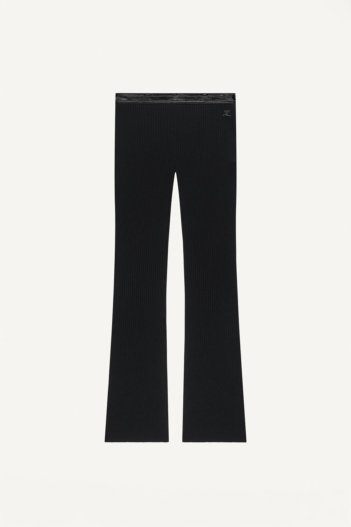 COURRÈGES | Vinyl Rib Flare Pant
