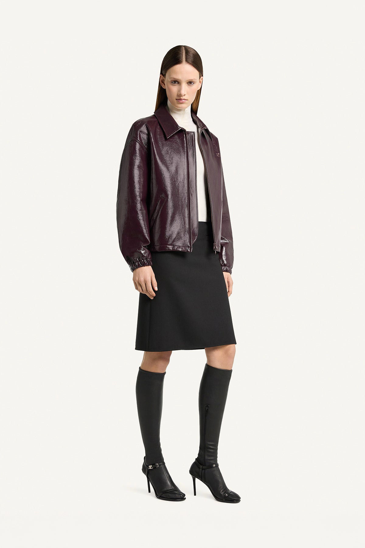 COURRÈGES | Vinyl Bomber Jacket