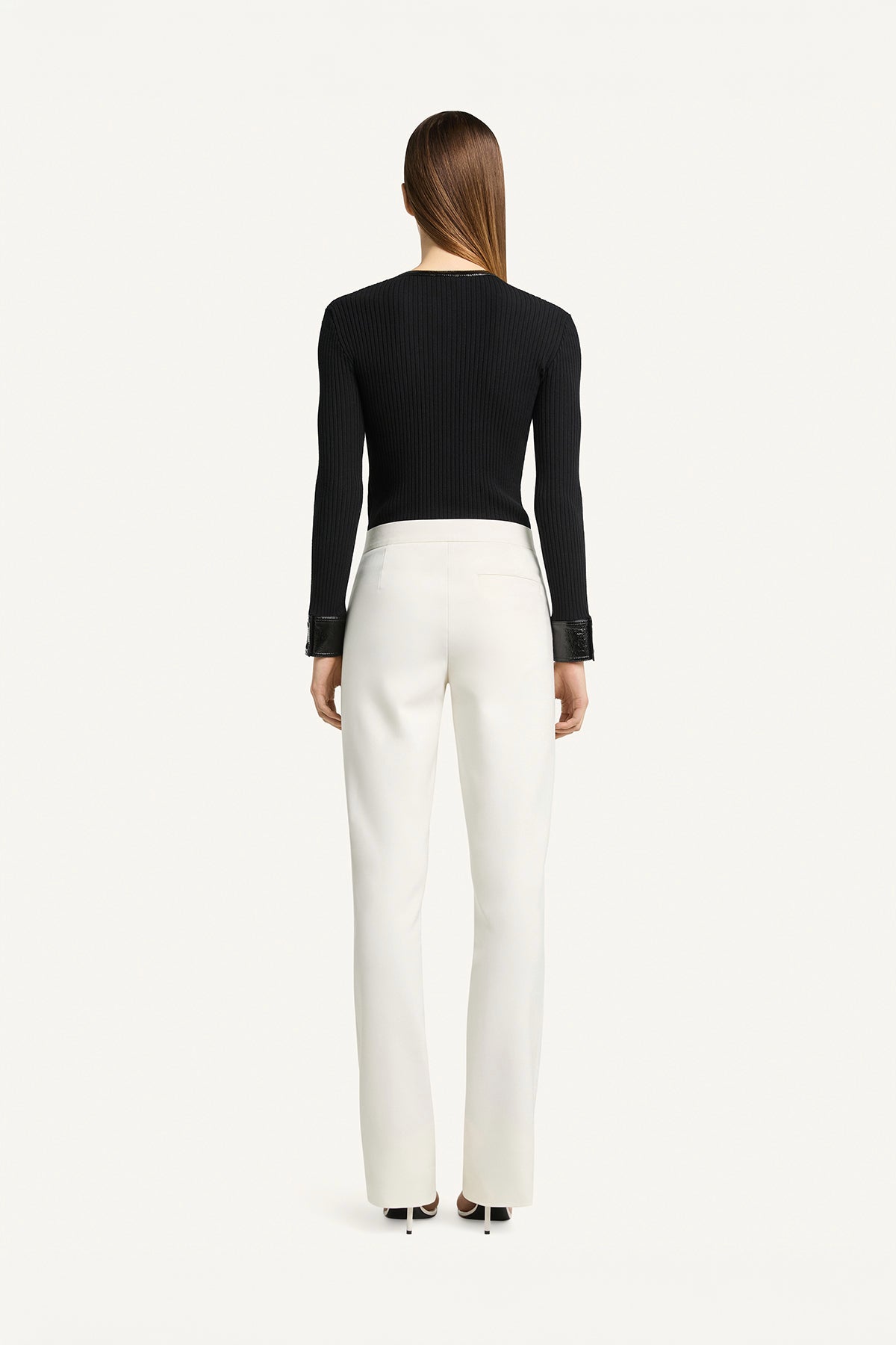 COURRÈGES | Contrast Rib Cardigan