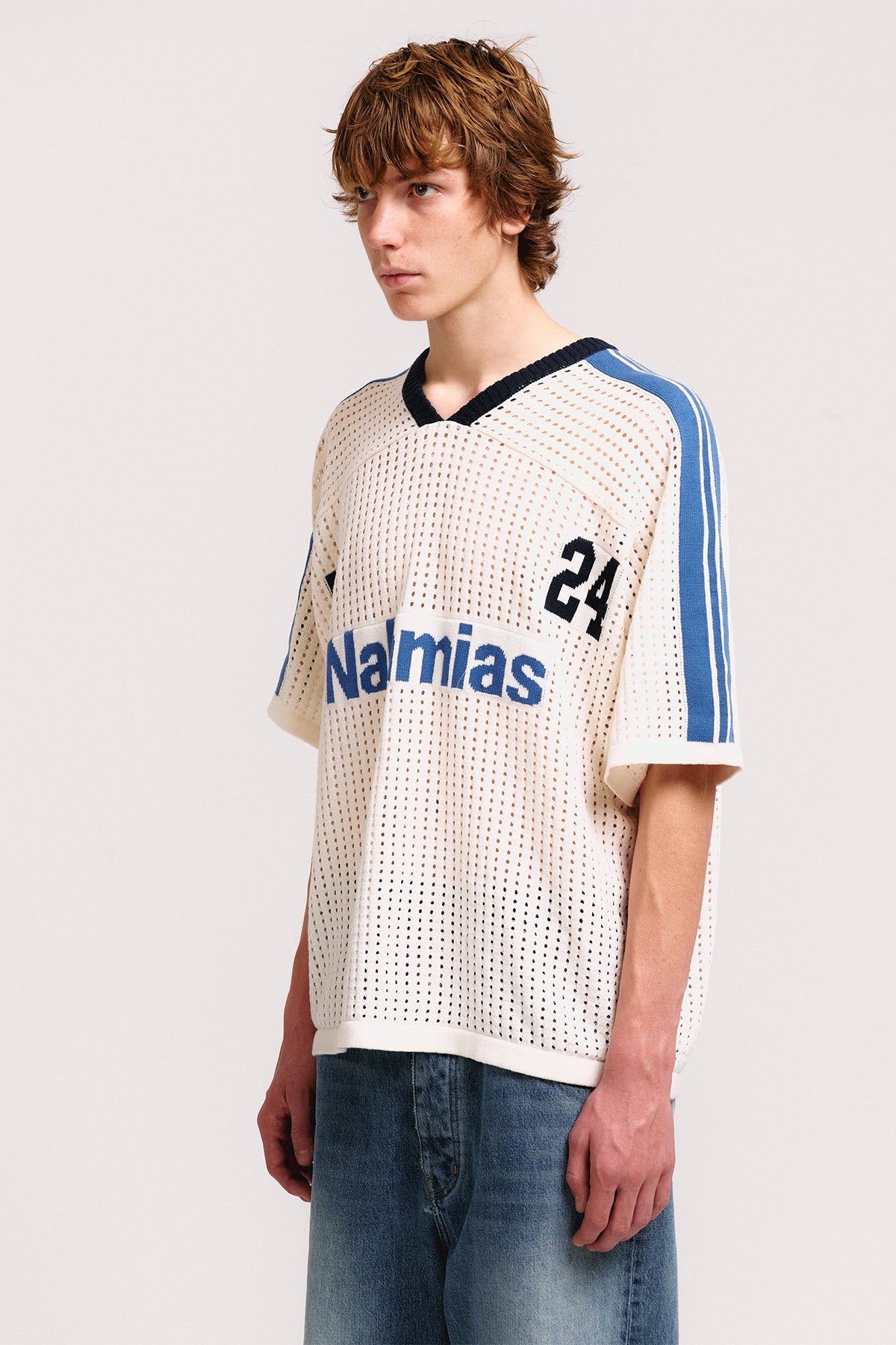 NAHMIAS | 24 Cotton Knit Soccer Jersey