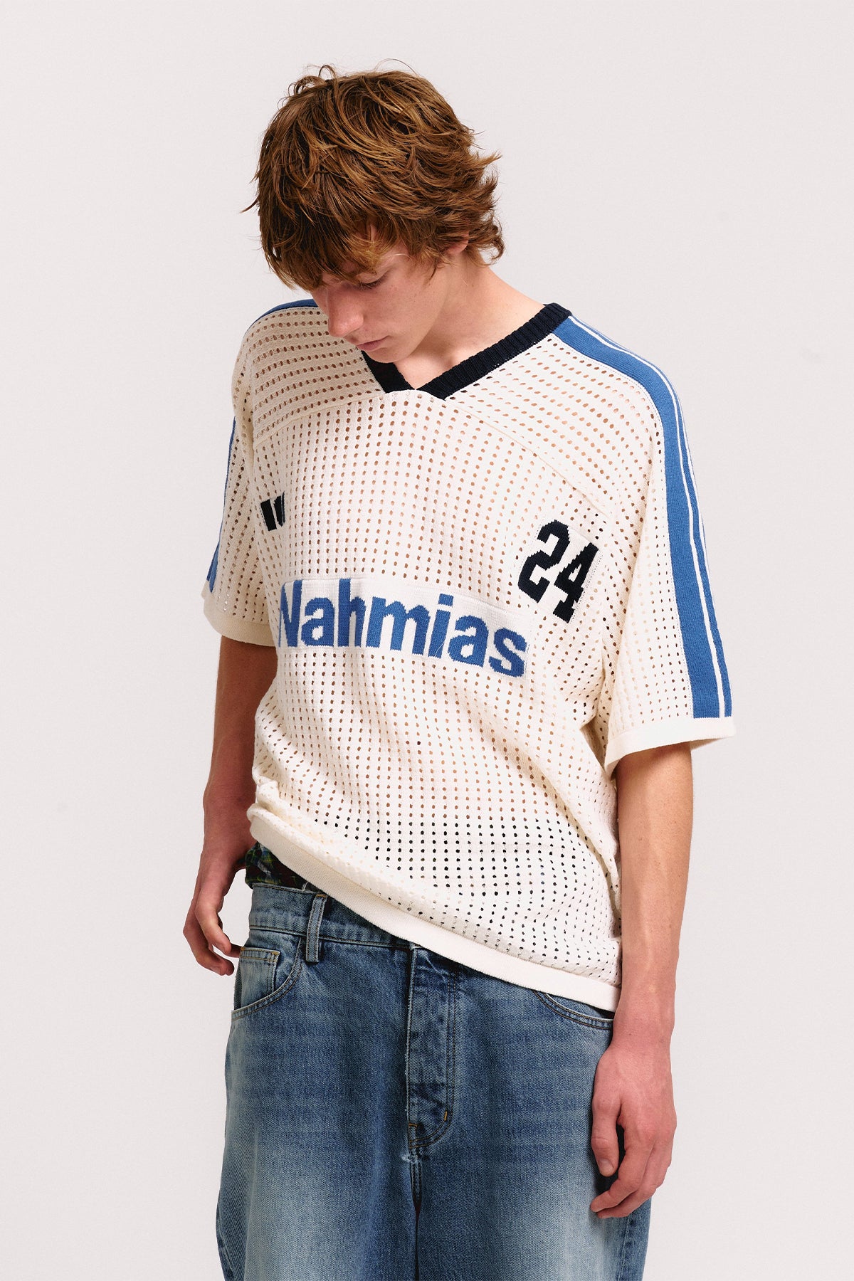 NAHMIAS | 24 Cotton Knit Soccer Jersey