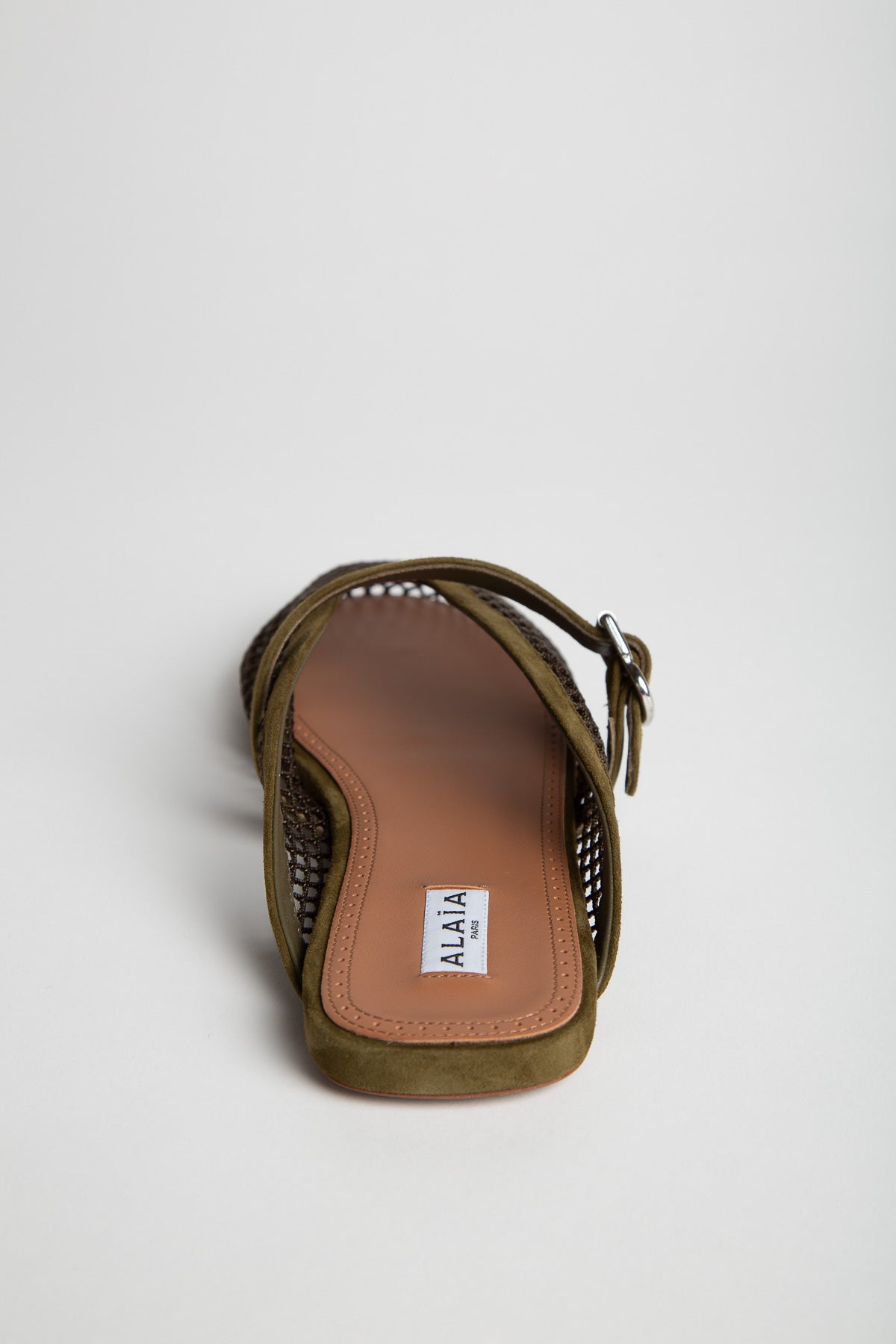 Alaïa | Fishnet Flat Mules