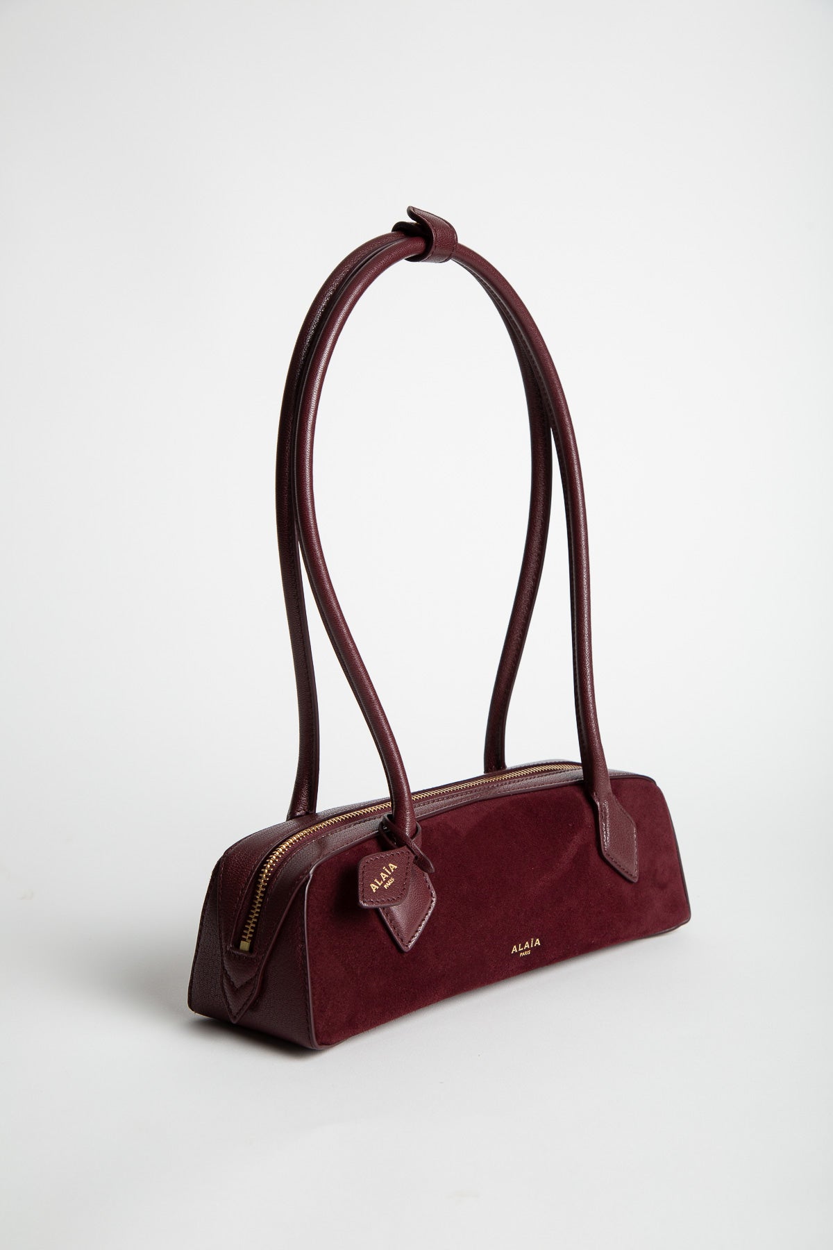 ALAÏA | Le Teckel Small Bi-Material Bag In Leather
