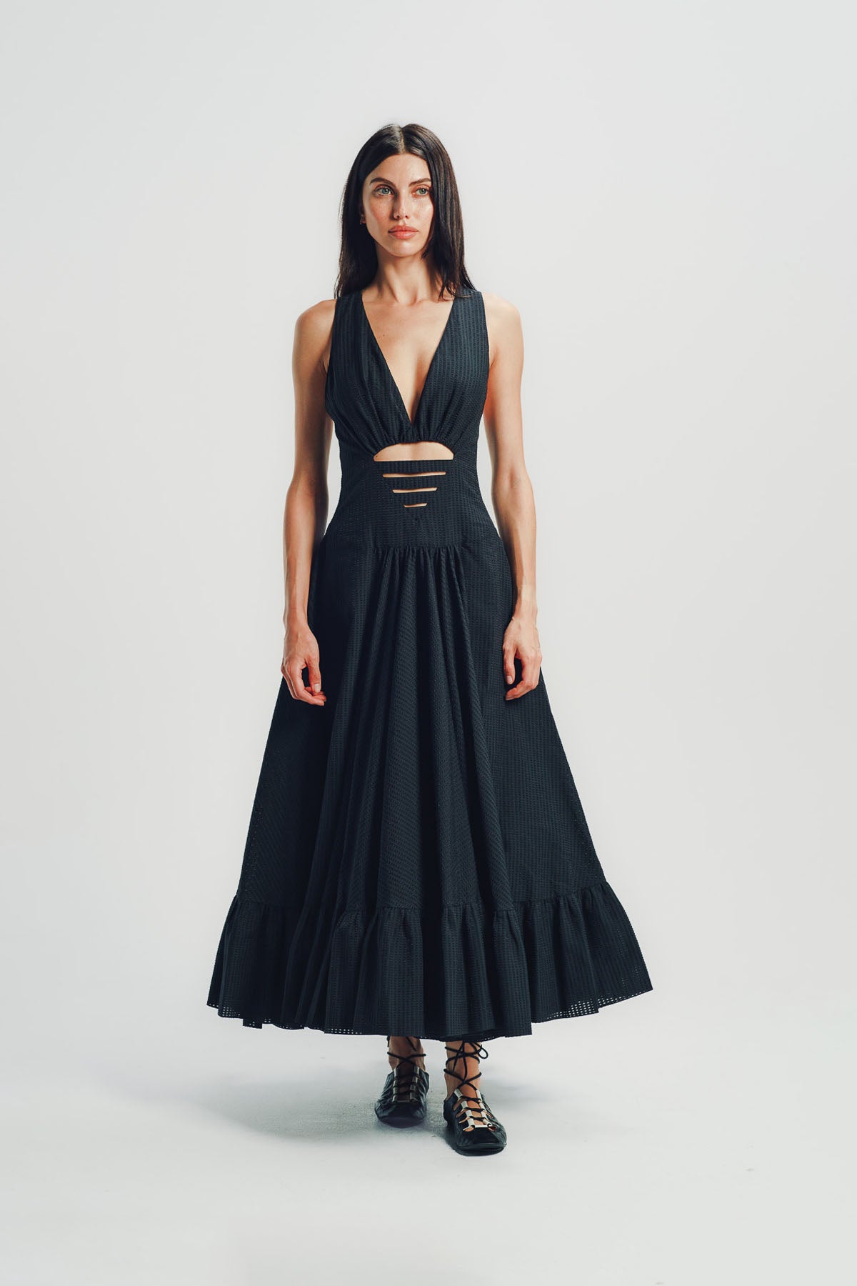 Alaïa | Deesse Openwork Cotton Dress
