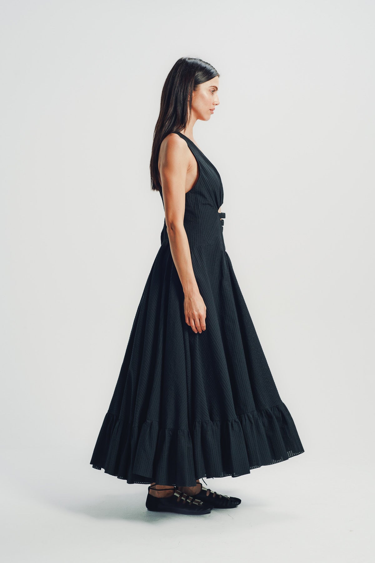 Alaïa | Deesse Openwork Cotton Dress