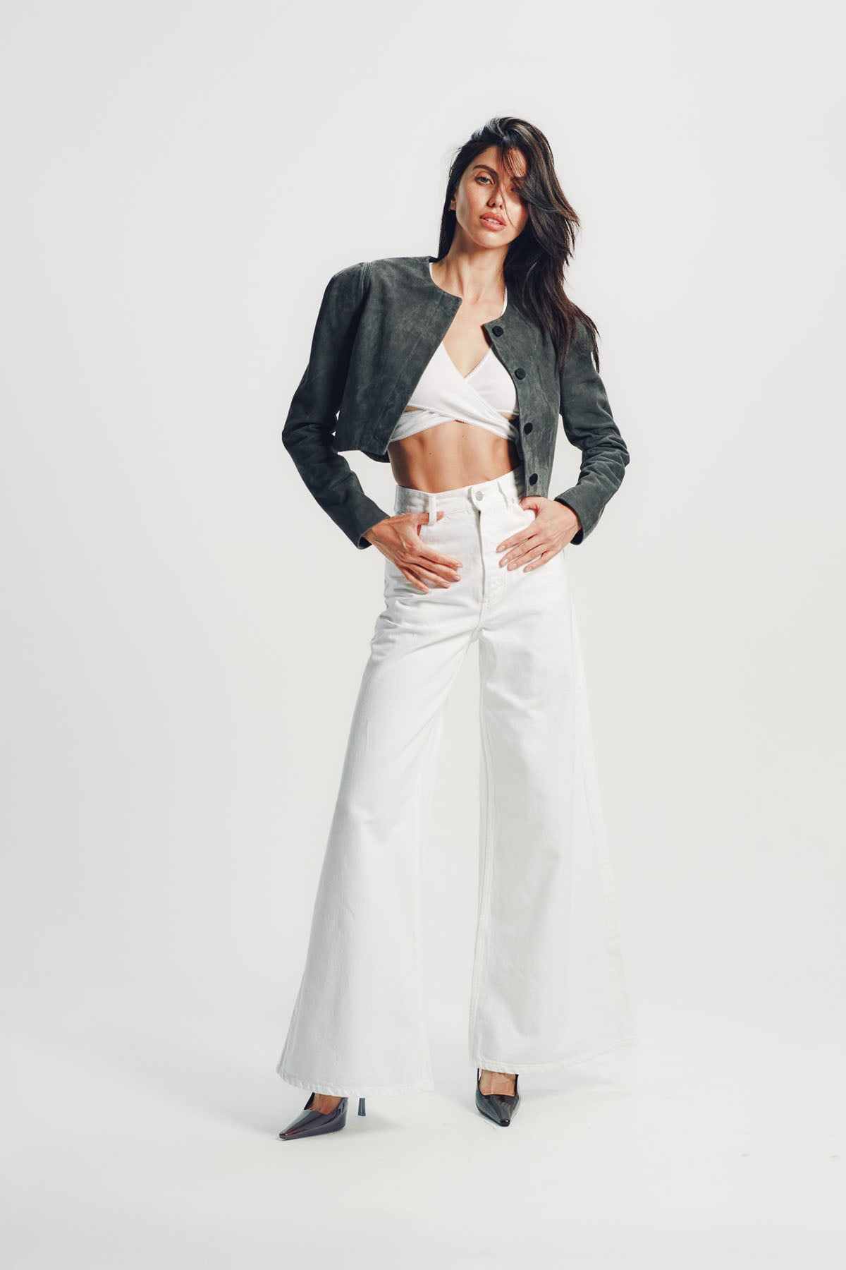 Alaïa | Goat Suede Tailored Jacket