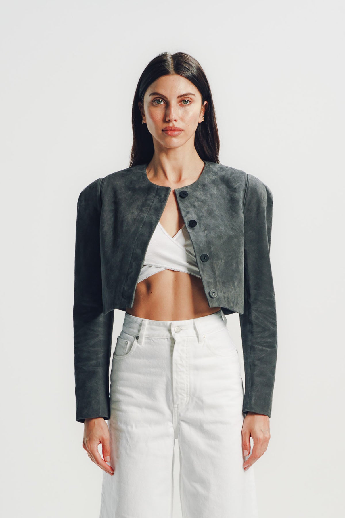 Alaïa | Goat Suede Tailored Jacket