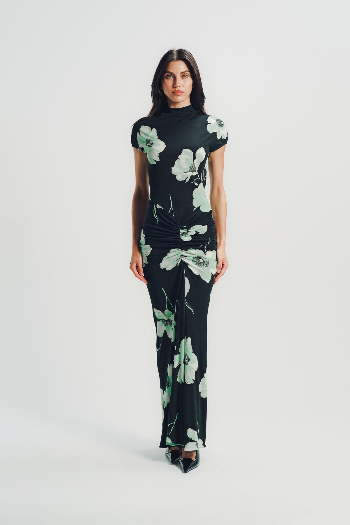 Alaïa | Draped Printed Dress